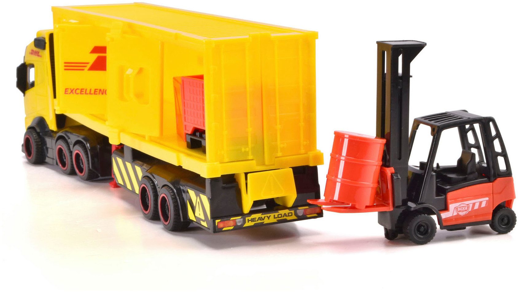 Dickie Toys Speelgoed vrachtwagen DHL Truck met licht en geluid