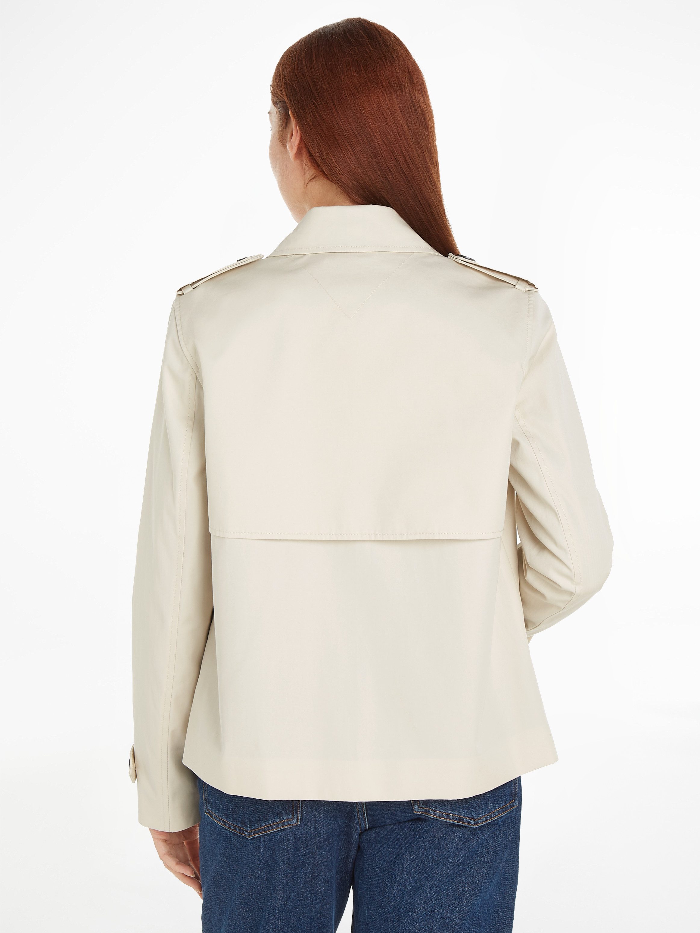 Tommy Hilfiger Kort jack COTTON SB SHORT TRENCH met typische trenchdetails