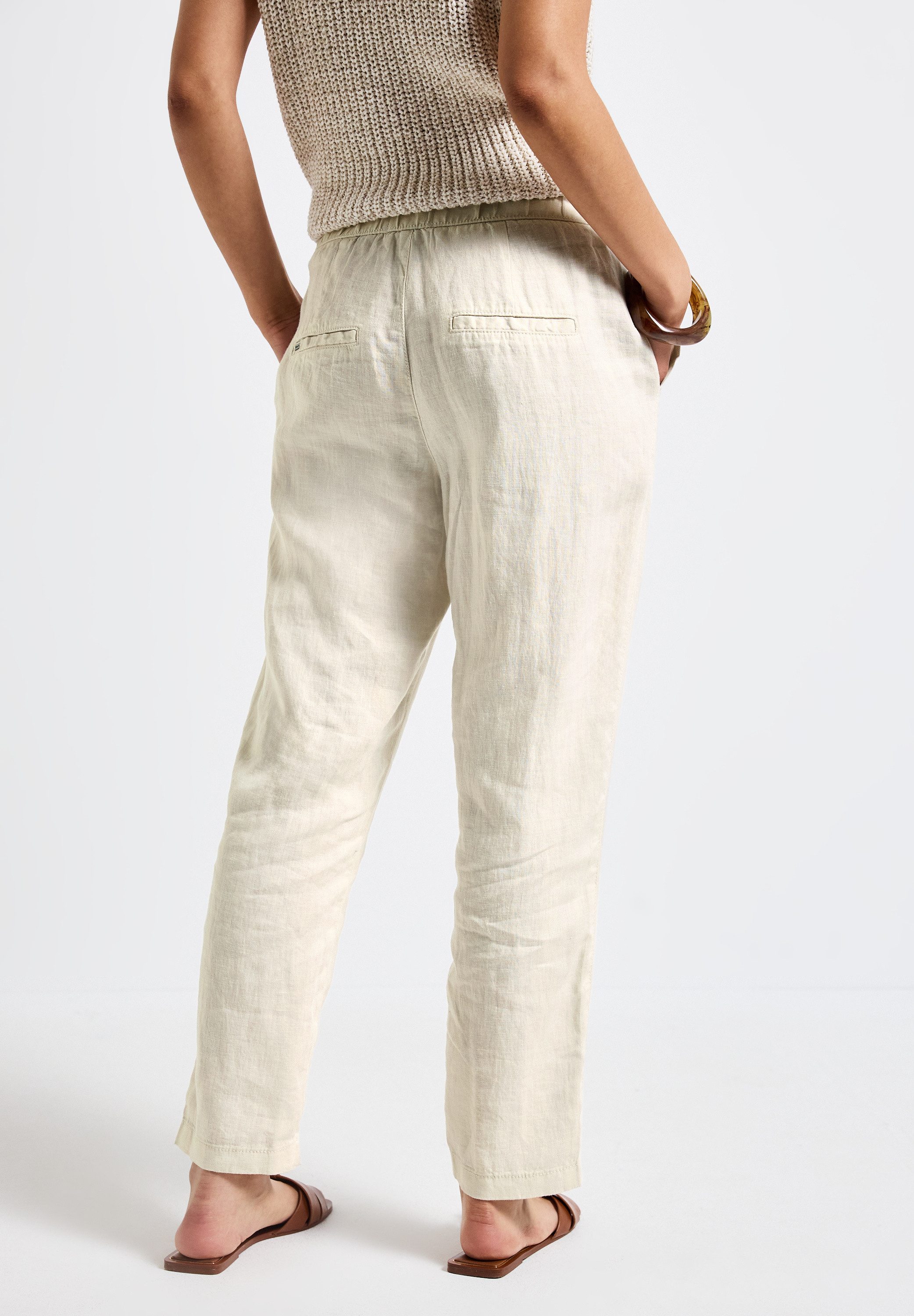 STREET ONE Paperbag-broek met elastische taille
