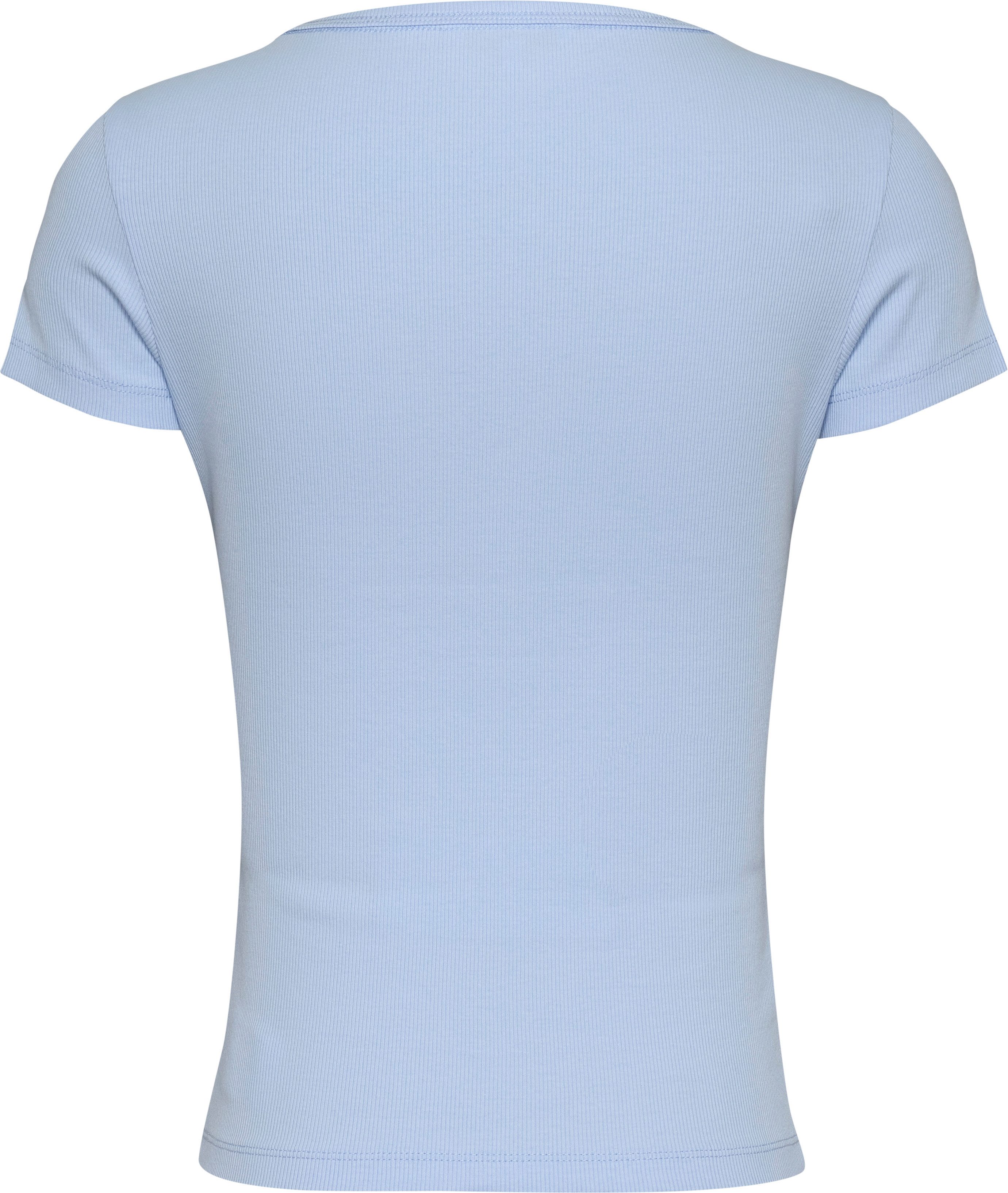 TOMMY JEANS Shirt met korte mouwen TJW SLIM ESSENTIAL RIB V SS
