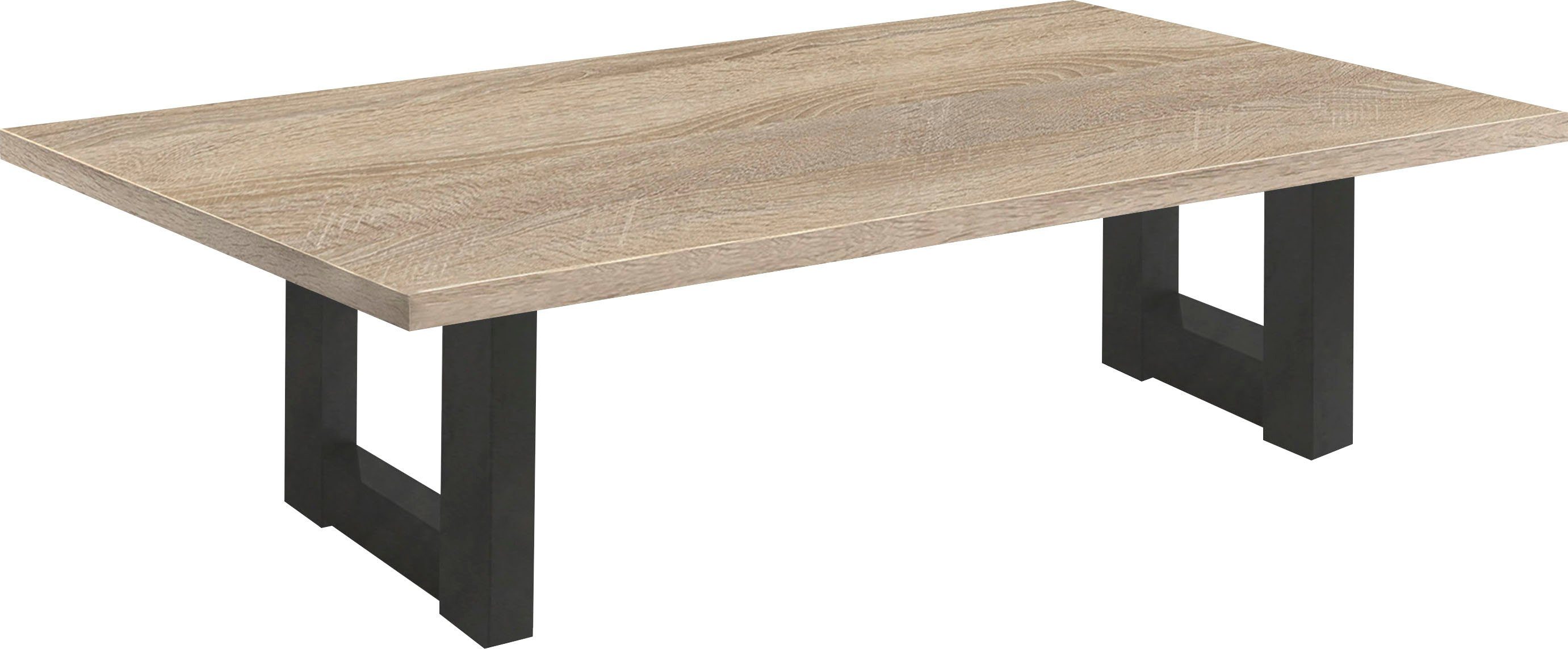 Mäusbacher Salontafel TOPSELLER! Tafel, U-frame salontafels maat 140 cm x 47 cm x 70 cm beige