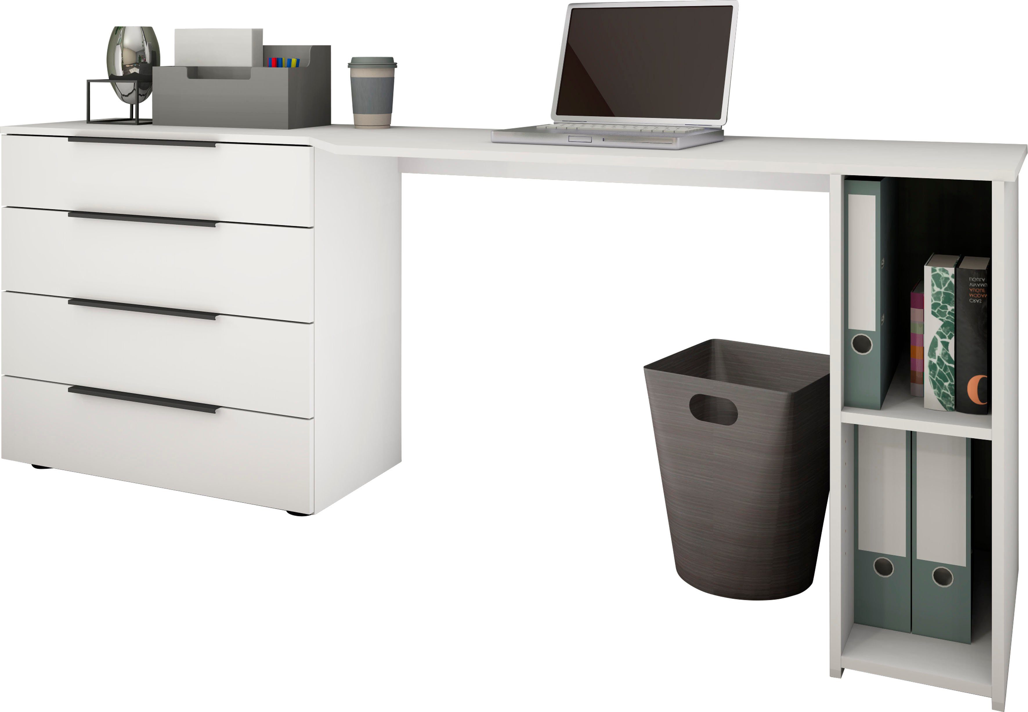 borchardt Möbel Bureau Tom met bergruimte, breedte 196 cm