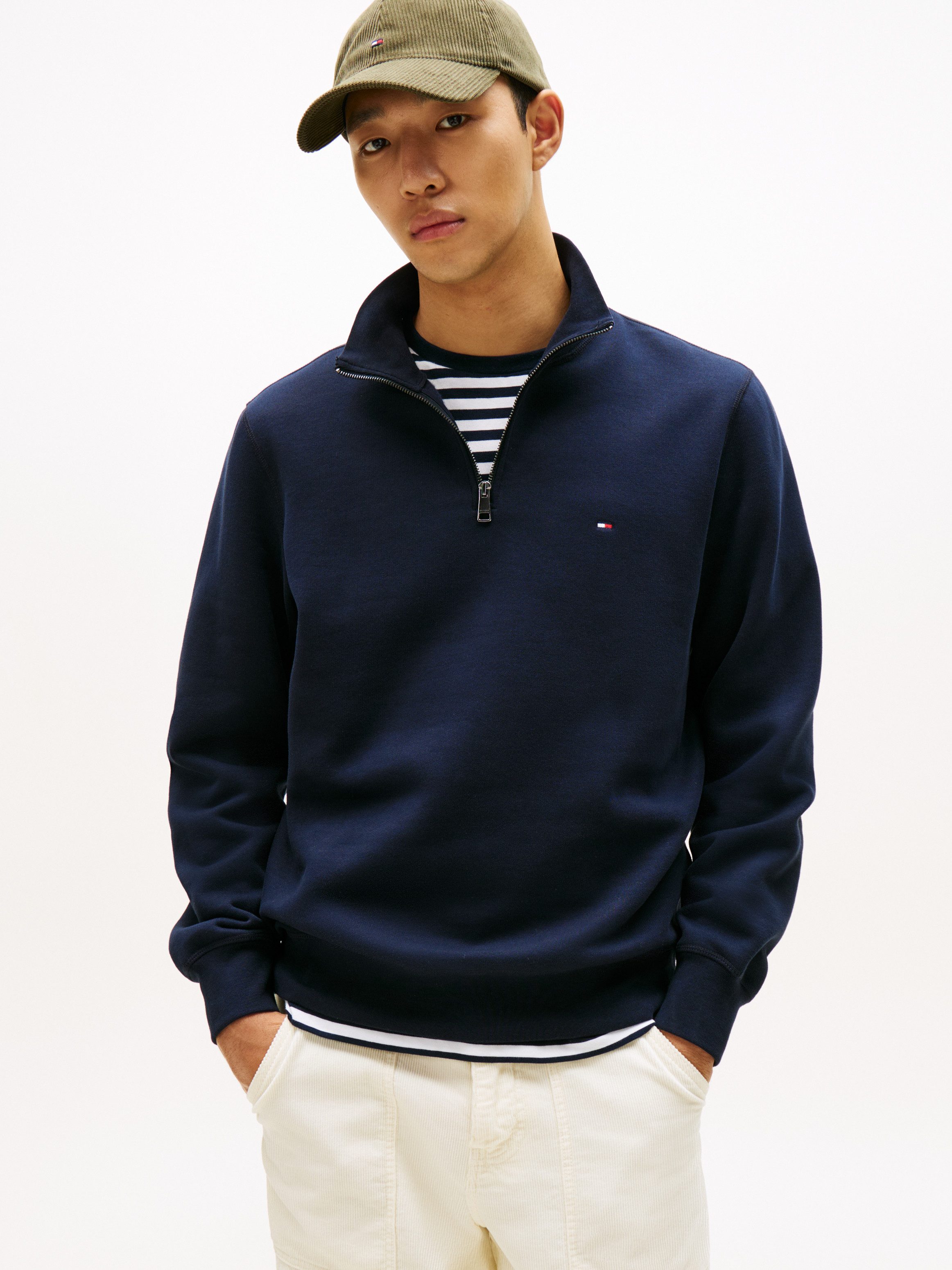 Tommy Hilfiger Sweatshirt ESSENTIAL FLEECE 1/4 ZIP