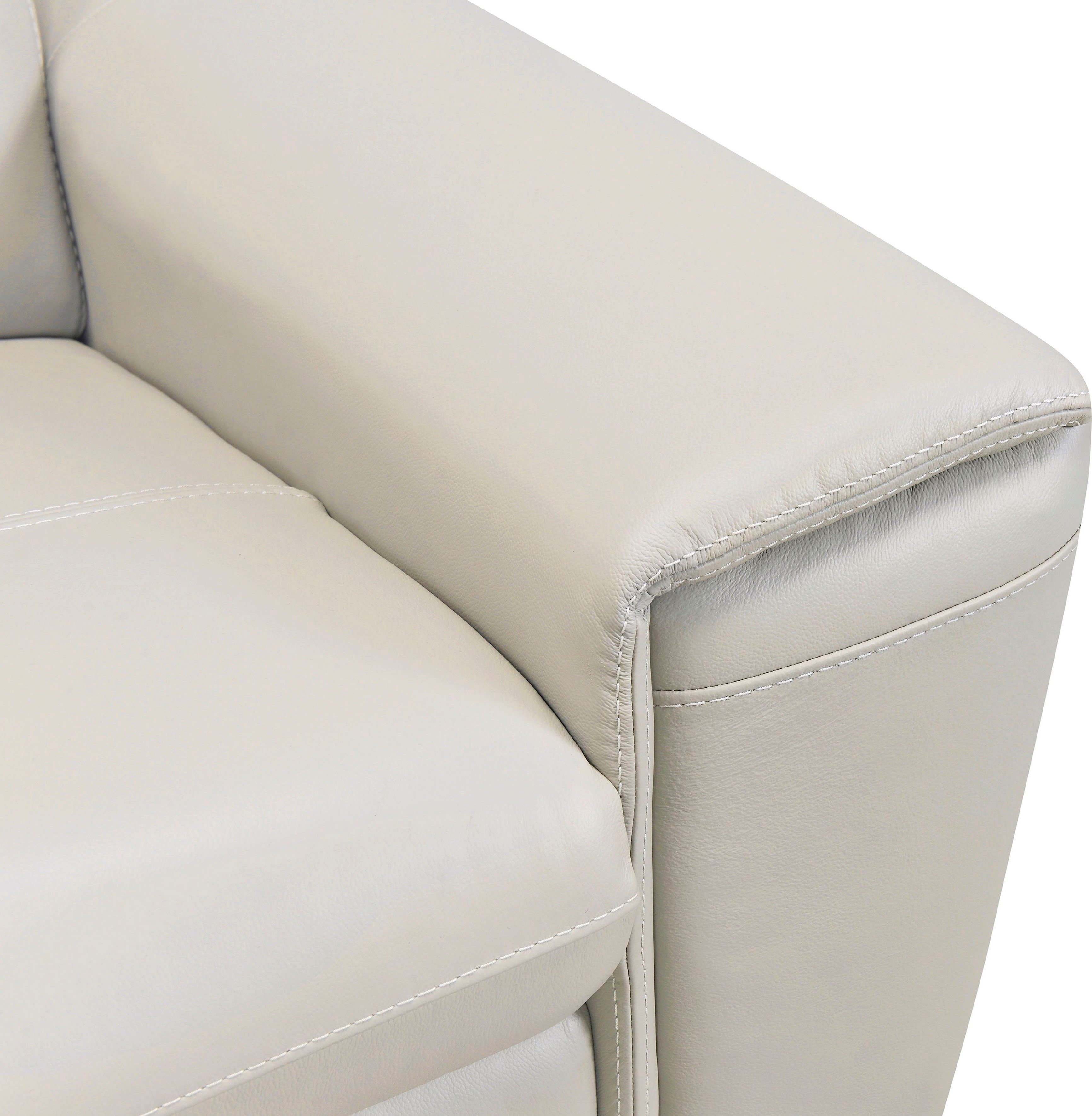 Places of Style Hoekbank Theron, L-vorm, 263 cm, elektrische relaxfunctie, usb-aansluiting, handmatig verstelbaar hoofdeind