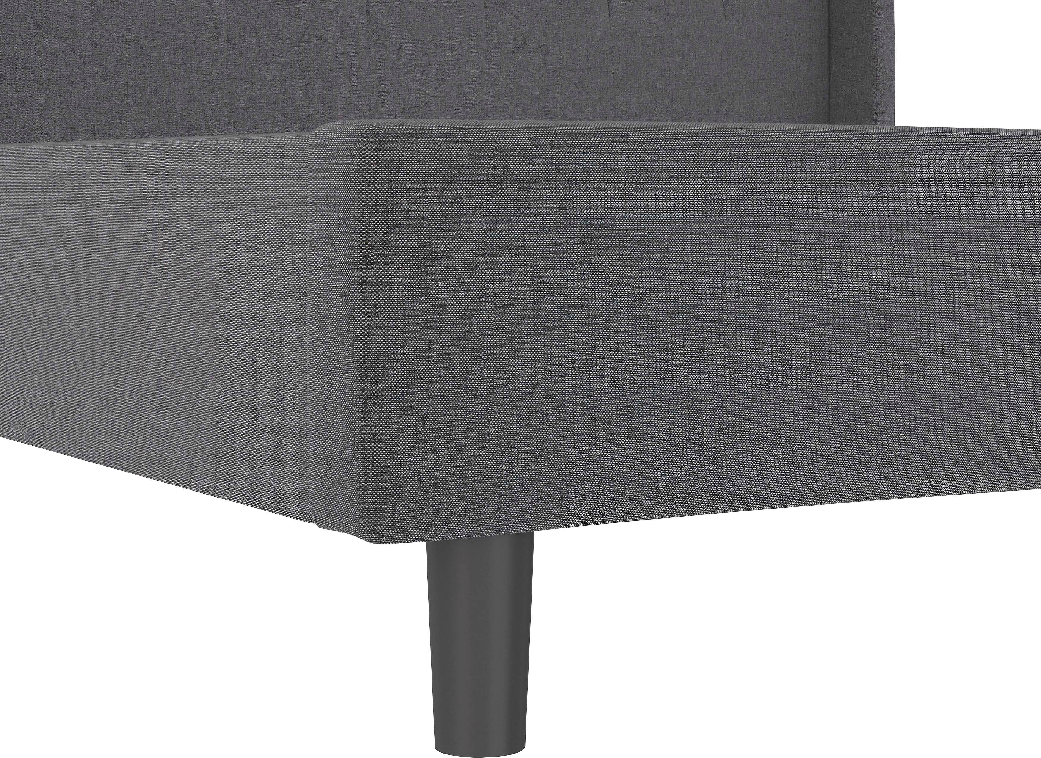 Home affaire Gestoffeerd bed Kempton met ruitencapitonnage, zacht verdikt, ligoppervlak 140x200 of 180x200 cm (1-delig)
