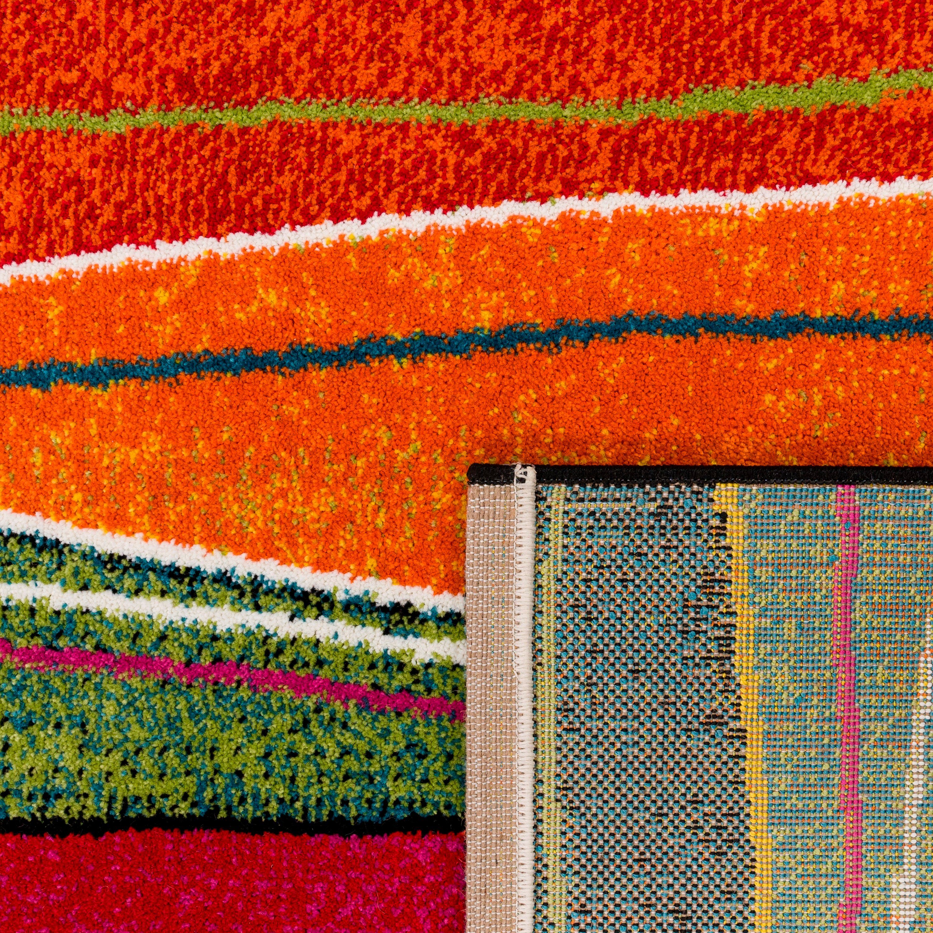 Paco Home Vloerkleed Canvas 773 Korte pool, moderne strepen, ideaal in de woonkamer & slaapkamer