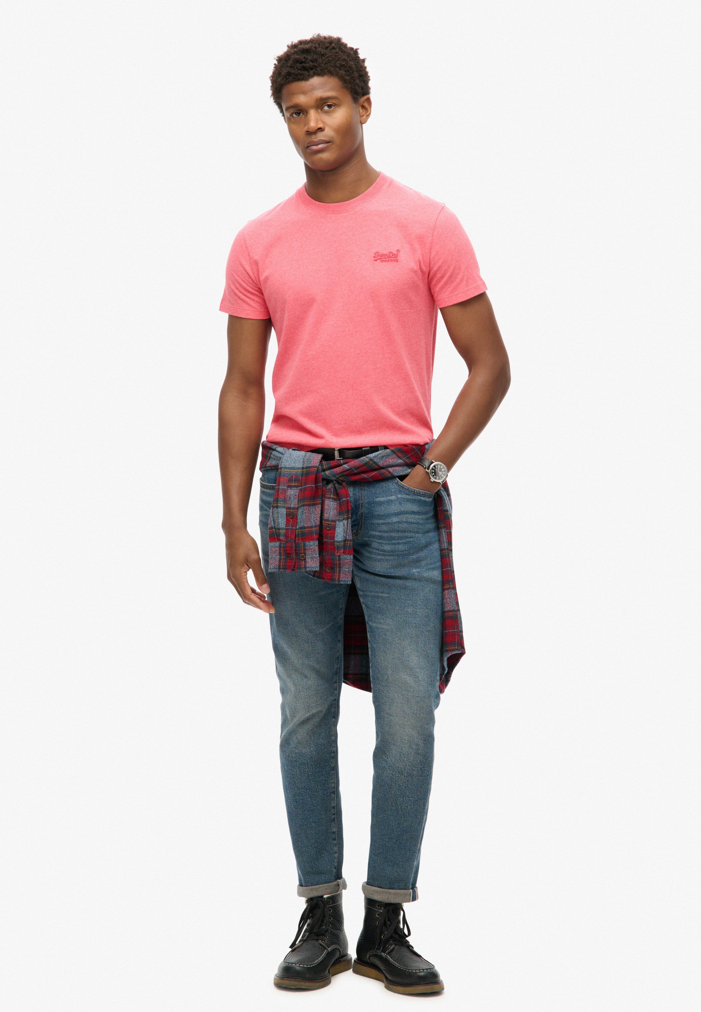 Superdry Shirt met ronde hals ESSENTIAL LOGO EMB TEE