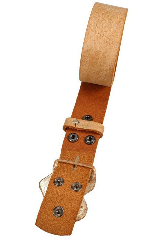 RETTUNGSRING by showroom 019° Leren riem met verwisselbare sluiting, rozenhart compleet roze