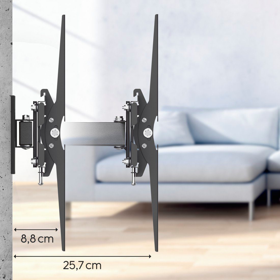 Hama Tv-wandhouder Draaibaar, volledig beweeglijk, 81 - 165 cm (32"- 65"), 43", 50", 55"