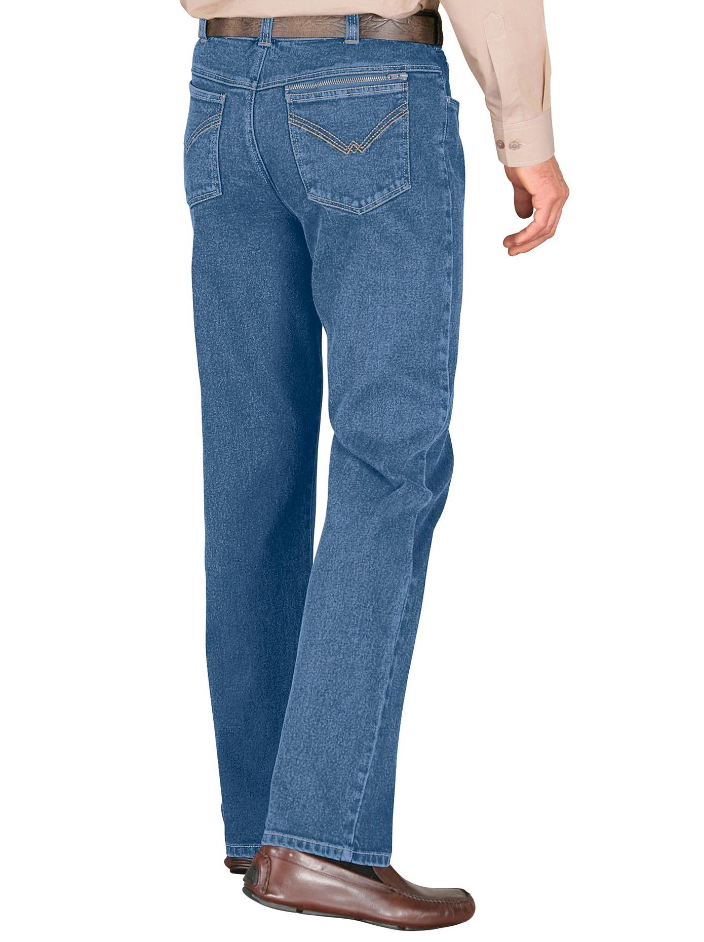 Classic 5-pocket jeans (1-delig) heren slim fit jeans maat 27 blauw