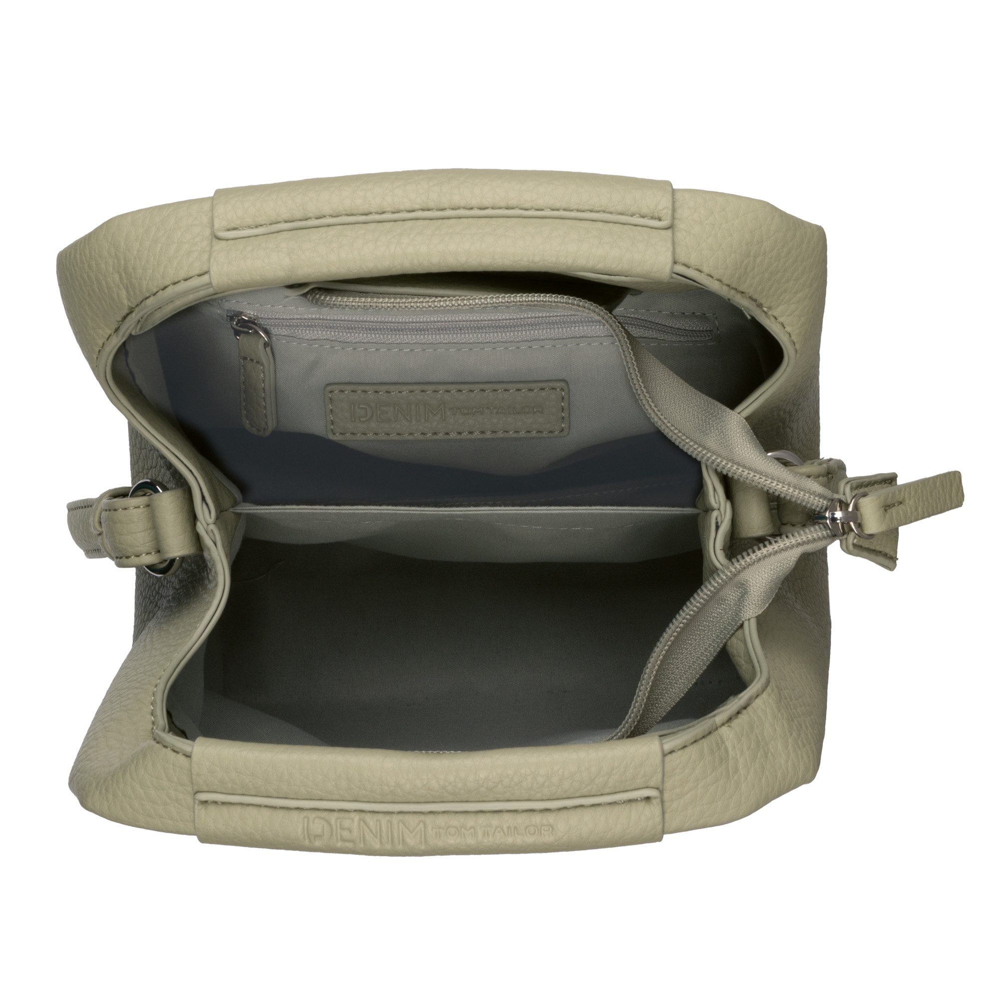 Tom Tailor Denim Hobo-tas Luara van nerf imitatieleer in actuele trendkleuren