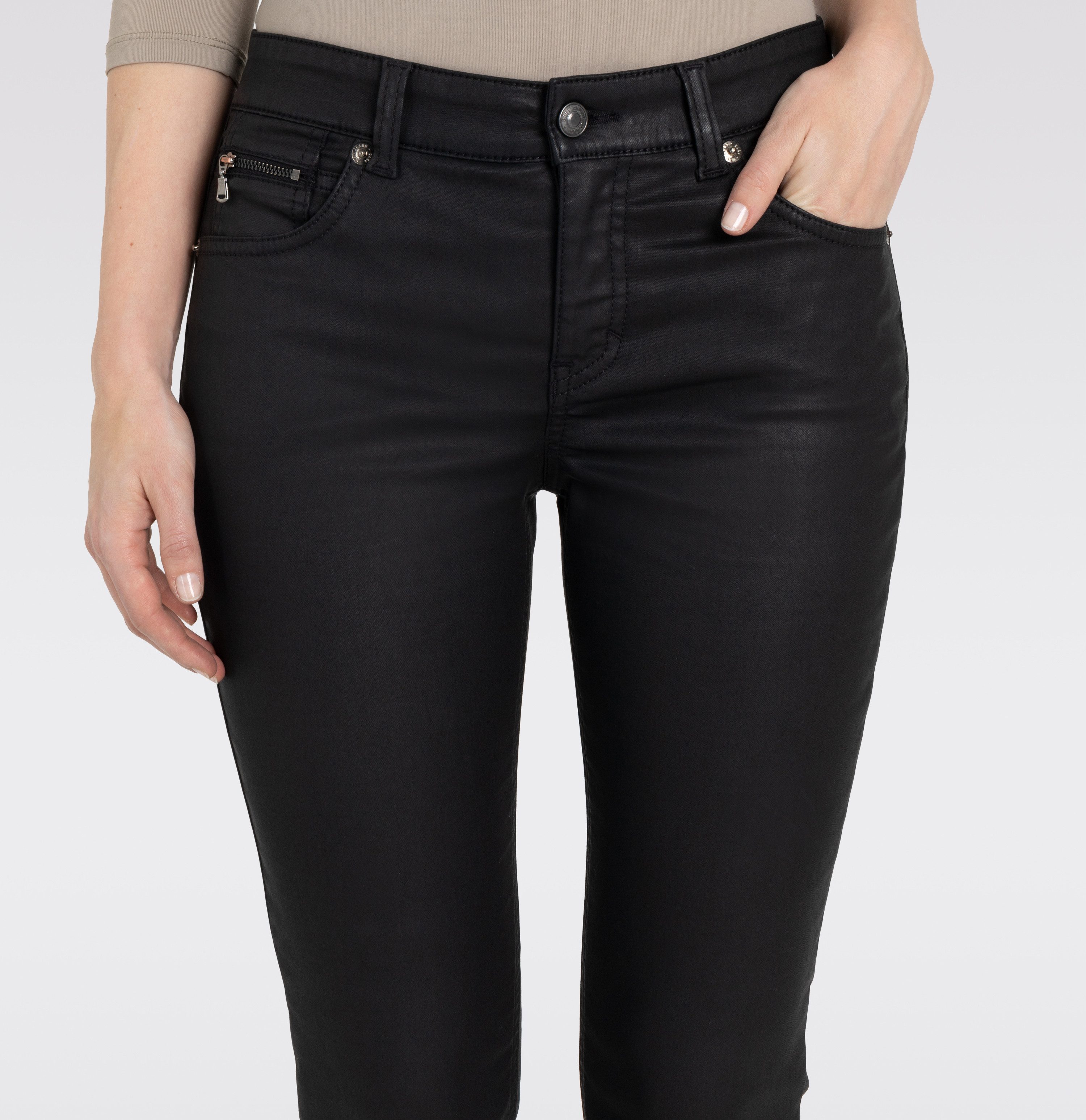 MAC Five-pocketsbroek met een ritsdetail
