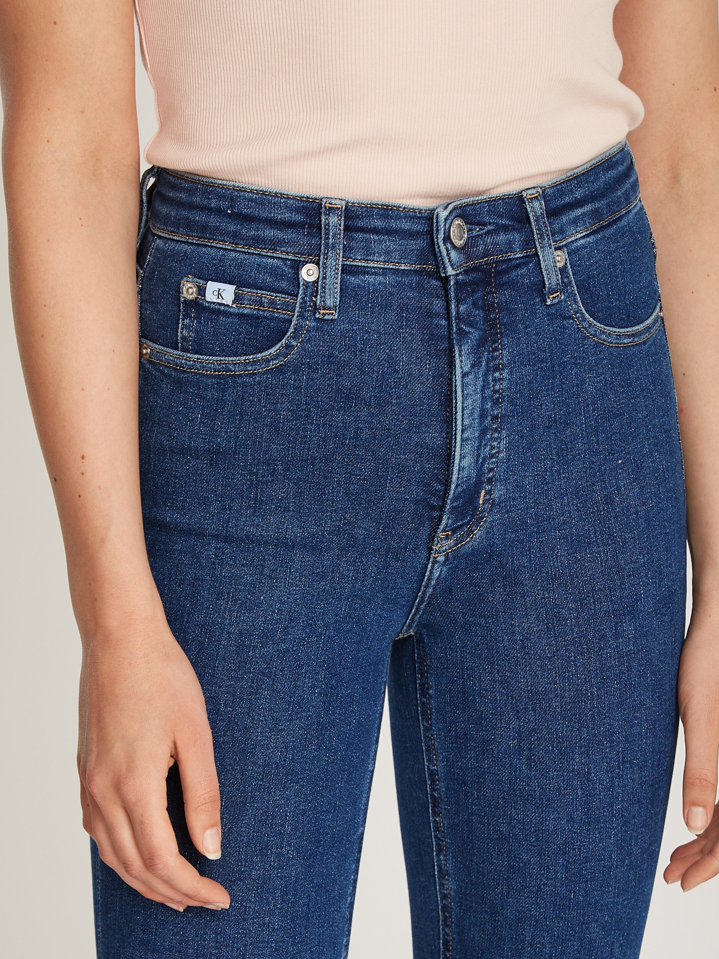 Calvin Klein Skinny fit jeans High rise skinny in 5-pocketsstijl