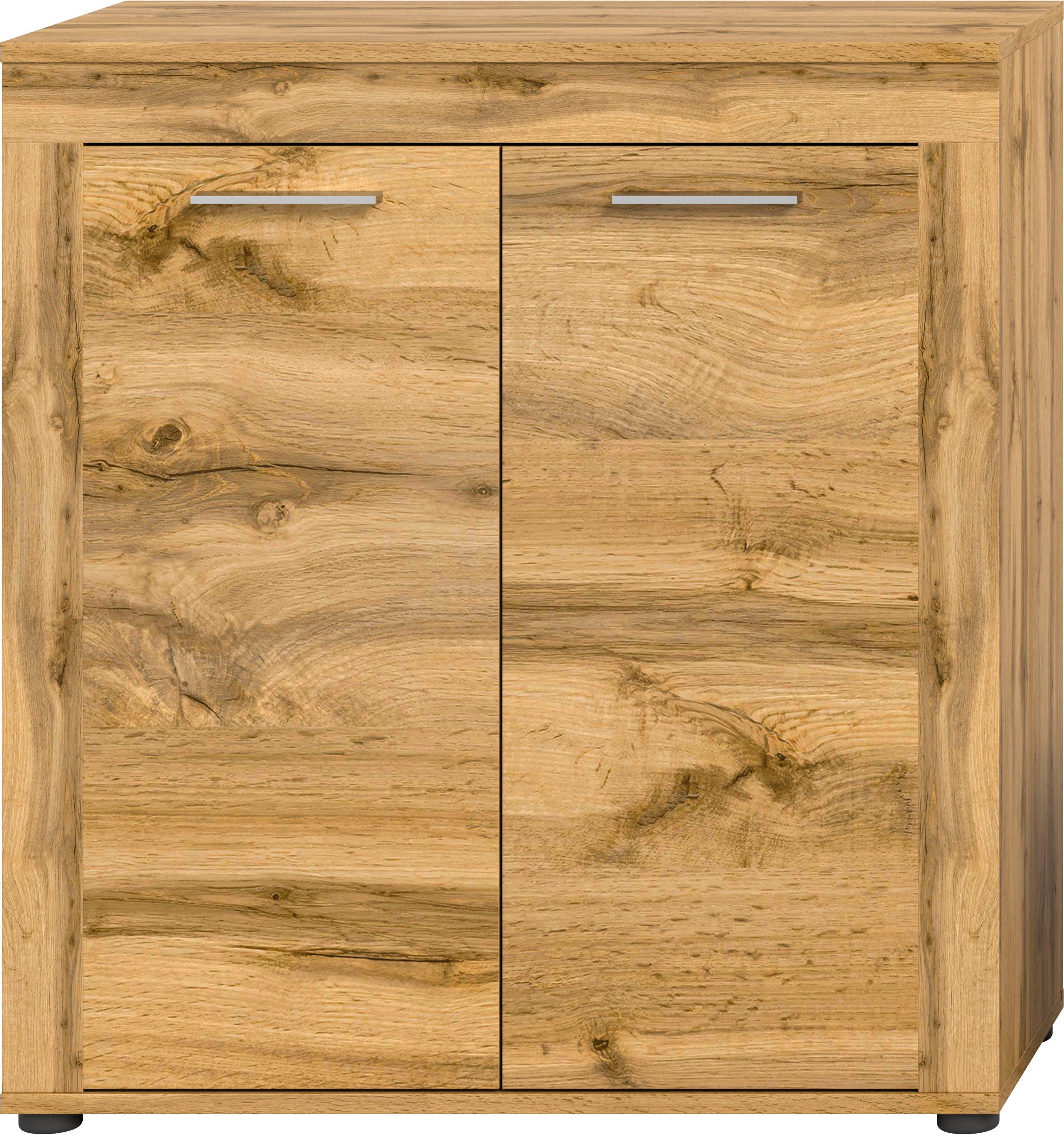 INOSIGN Highboard Aosta, Hoogte 88 cm, in verschillende kleuren met 2 deuren en 3 vakken, woonkamer, commode, kast