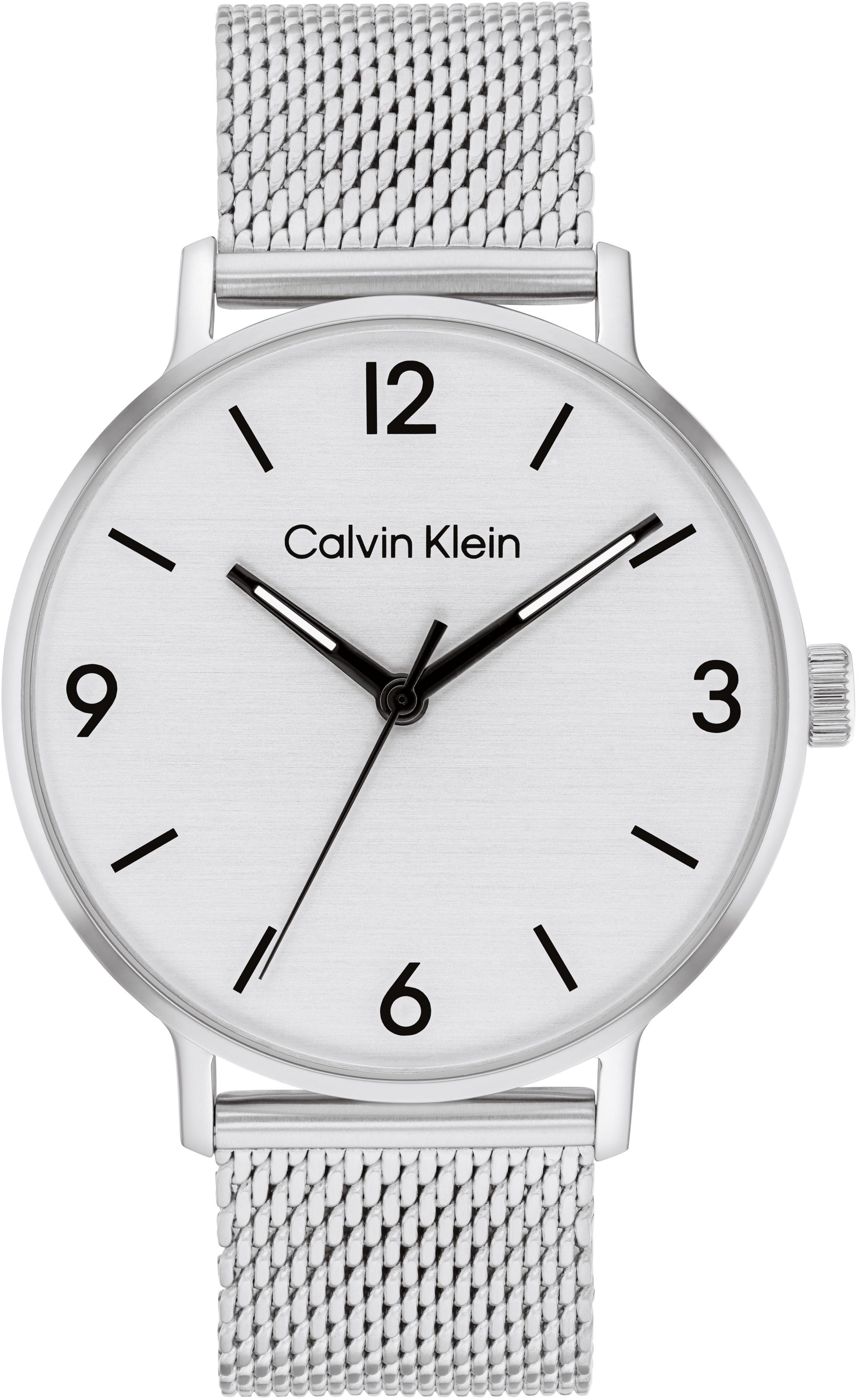 Calvin Klein Kwartshorloge Modern Horloge, herenhorloge, mineraalglas, roestvrijstalen band, analoog