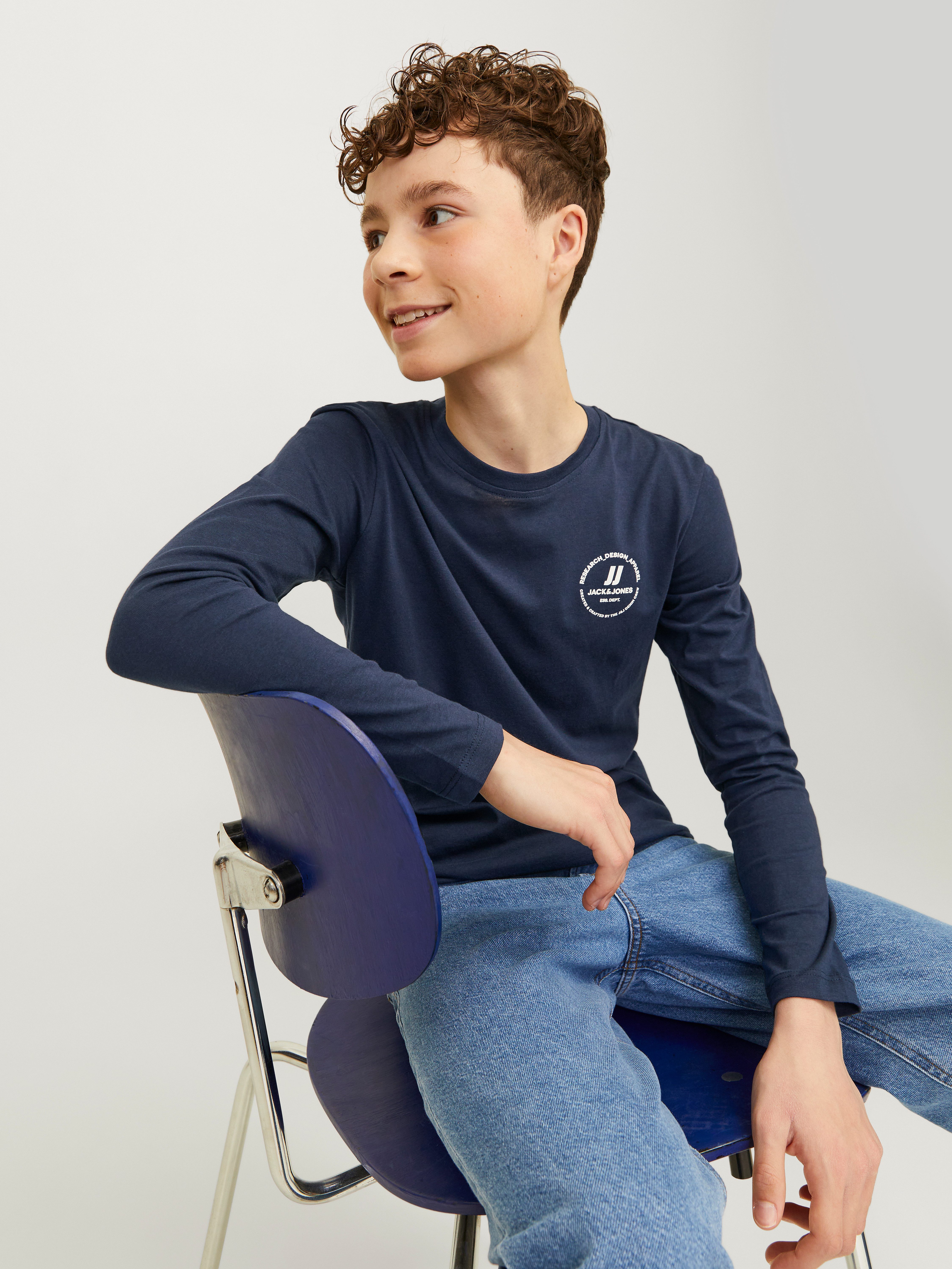 Jack & Jones Junior Shirt met lange mouwen JJESWIFT TEE LS NOOS JNR