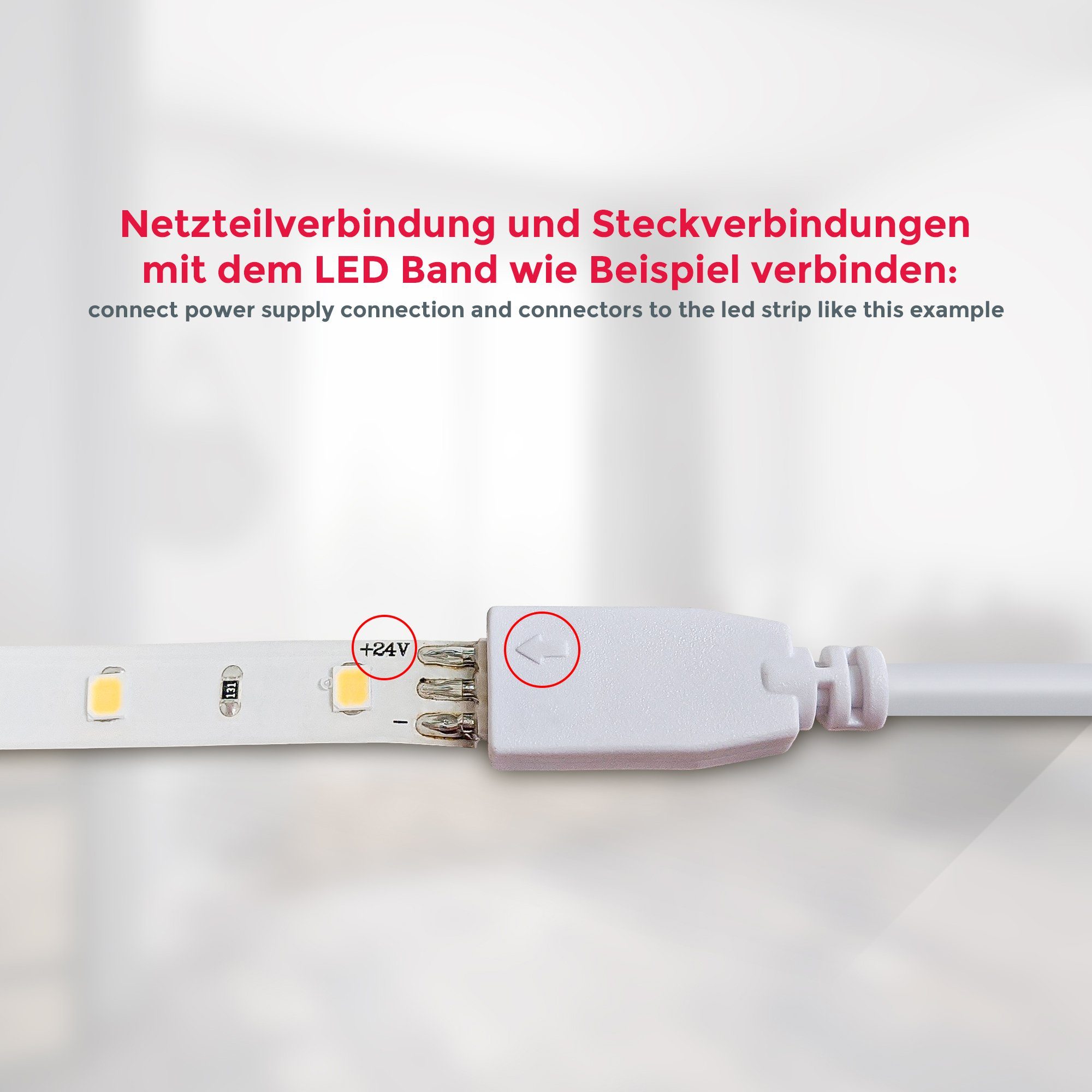 B.K.Licht Led-strepen Lacerta 2m led band set 4 strips onderbouwlamp inclusief connector