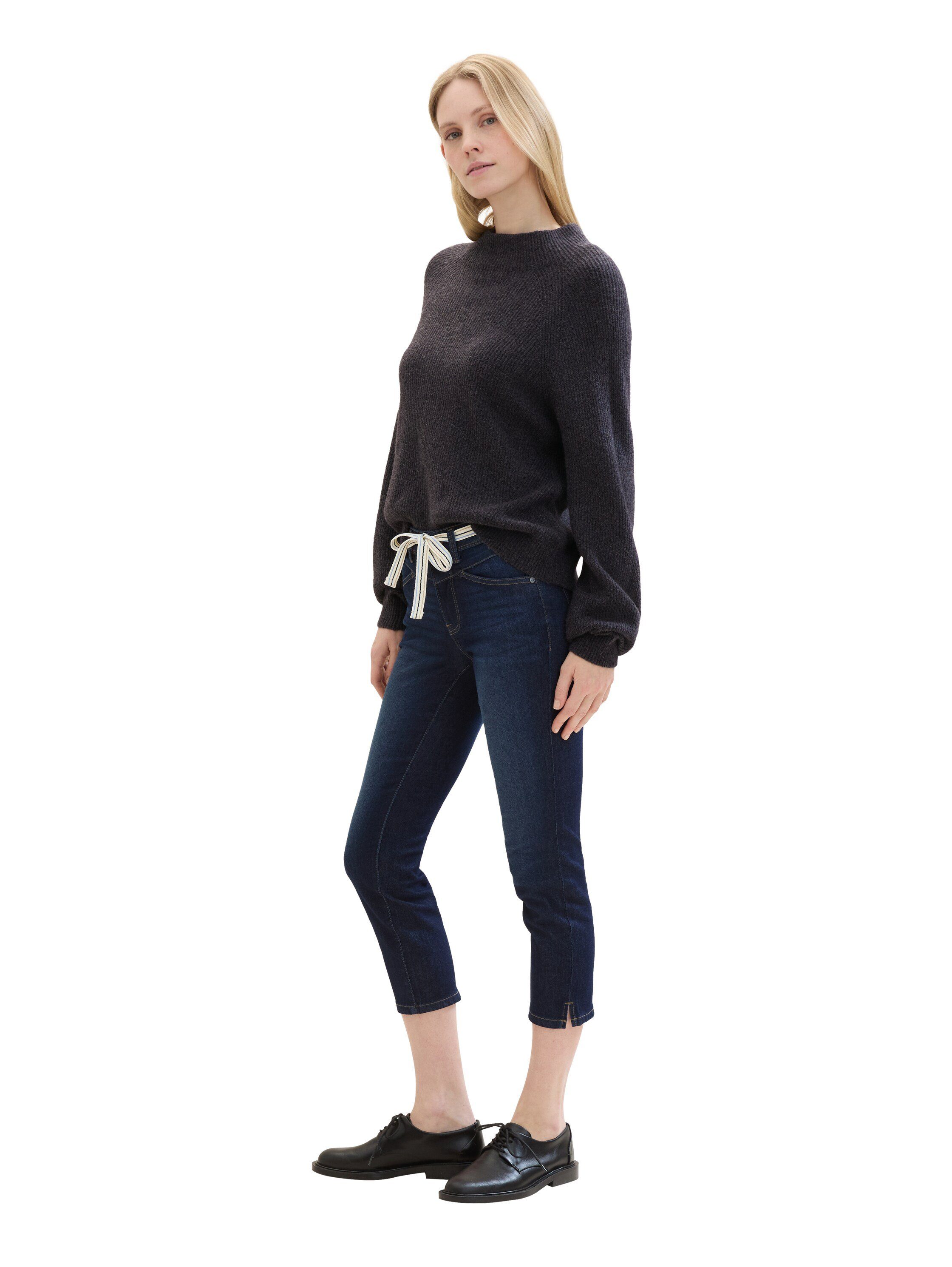 Tom Tailor Slim fit jeans ALEXA in 7/8 lengte en met bindband