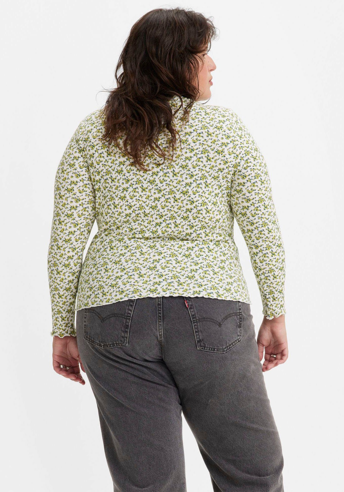 Levi's® Plus Shirt met lange mouwen FLORA MOCKNECK met opstaande kraag