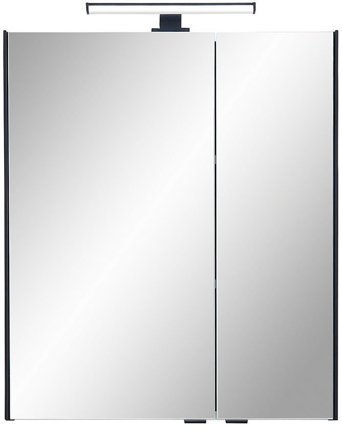 Saphir Badkamerserie Quickset 395 4-delig, wastafelonderkast met led-spiegelkast Onderkast, halfhoge kast, inclusief deurdemper, 7 deuren, 2 laden (5-delig)