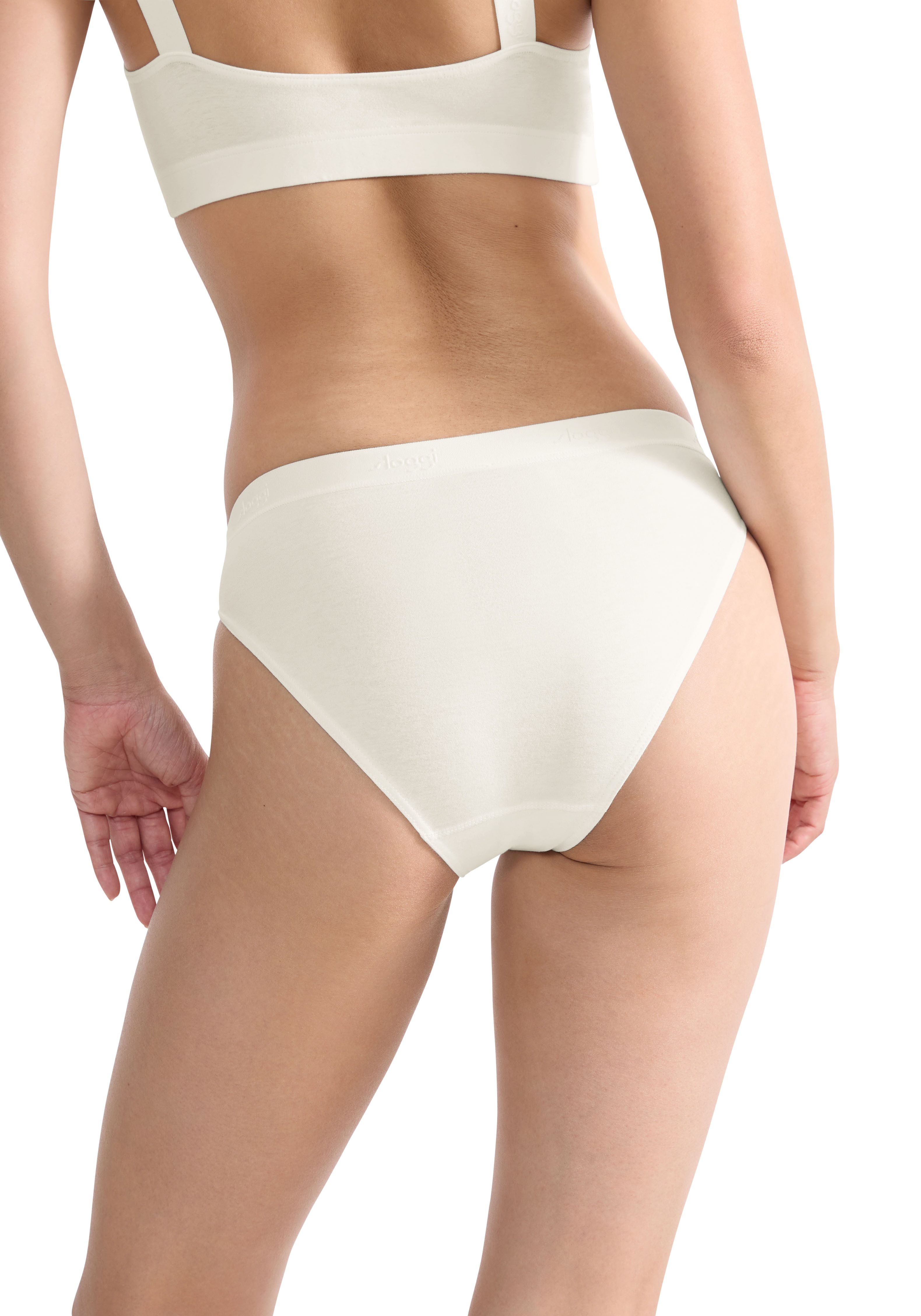 Sloggi Slip GO Casual High leg 2P zachte en ademende katoenkwaliteit (2 stuks, Set van 2)