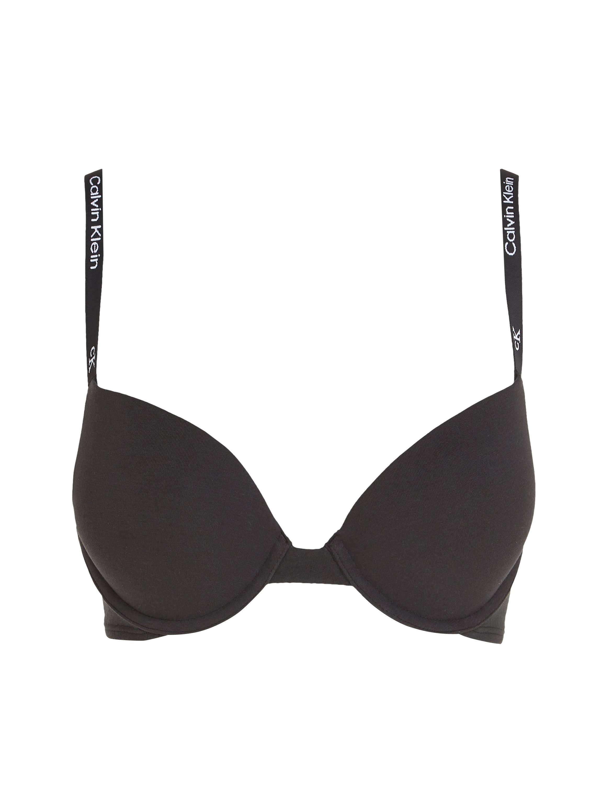 Calvin Klein Push-up-bh PUSH UP PLUNGE met logoprint op de bandjes