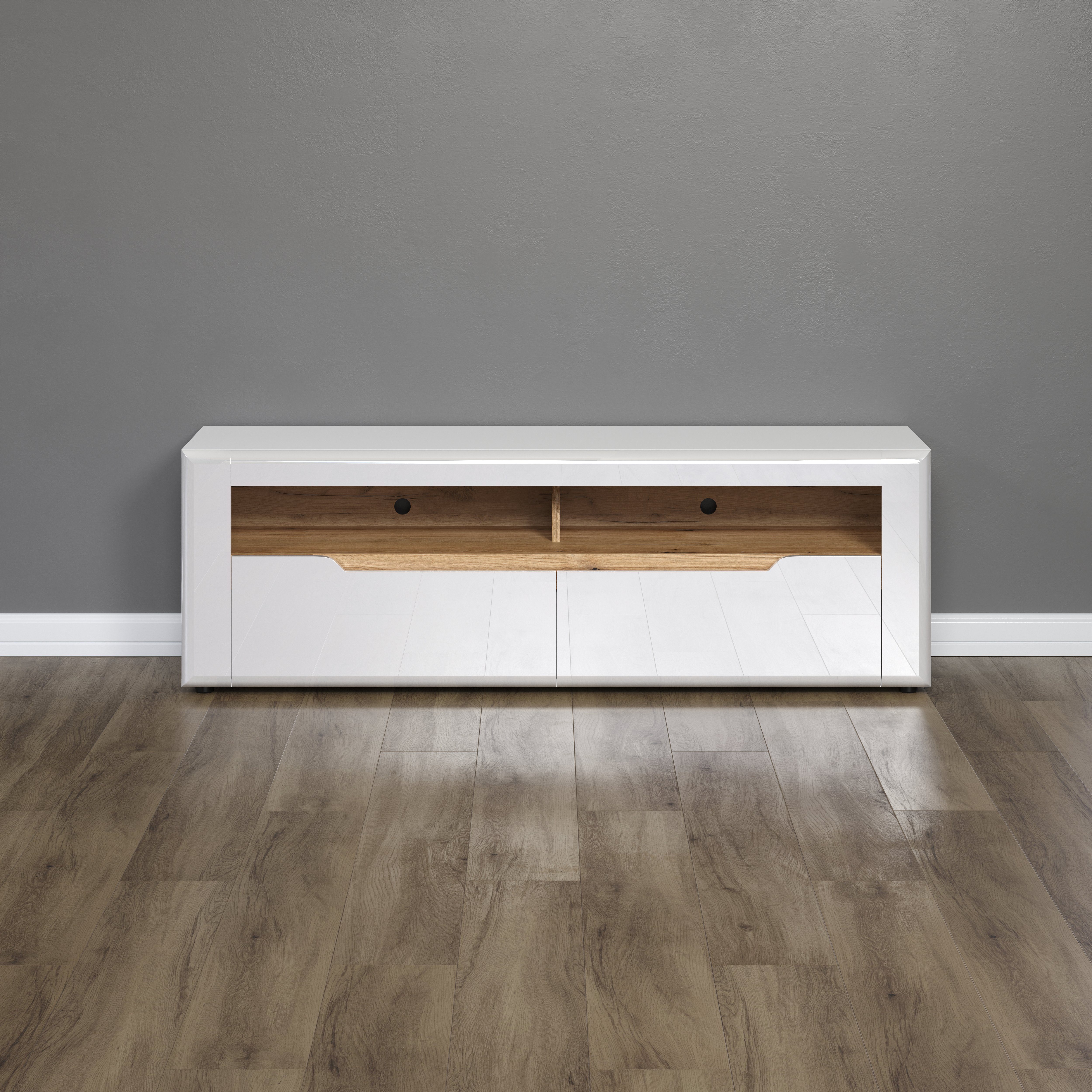 INOSIGN Tv-meubel Graz TV-kast Grifflos TV-lage kast, breedte 150 cm (1 stuk)