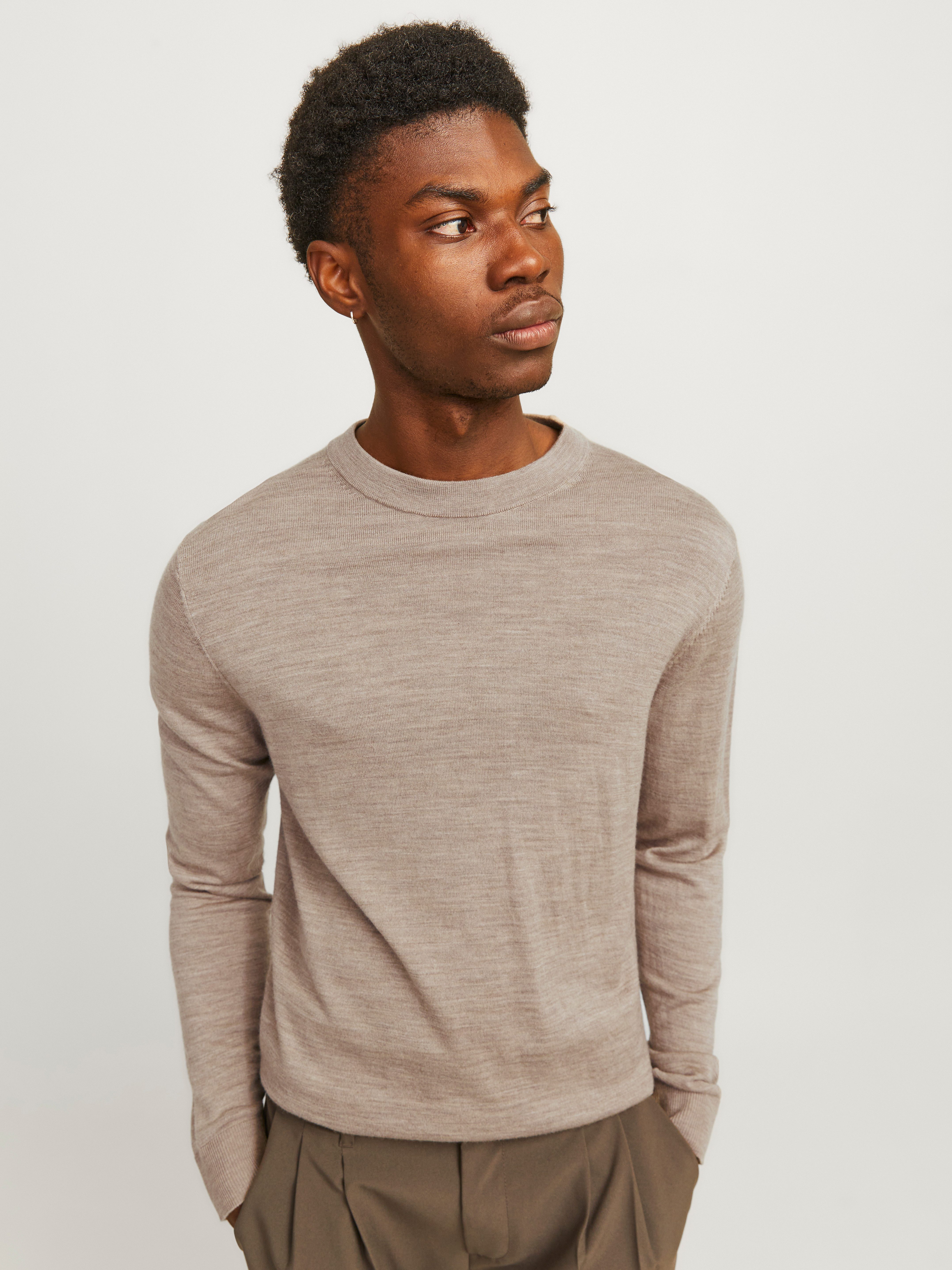 Jack & Jones Trui met ronde hals JPRBLAMARK MERINO KNIT CREW NECK LN