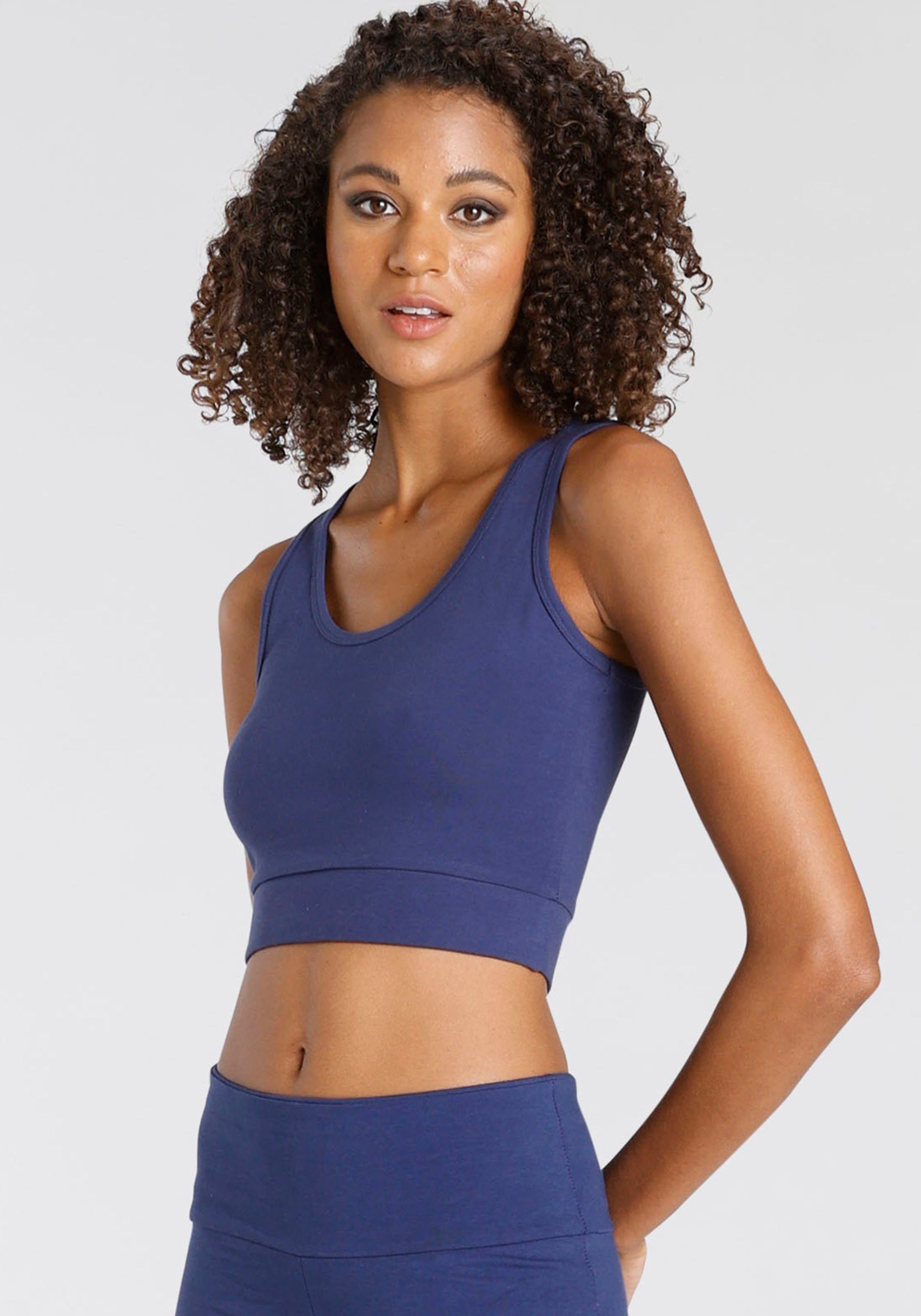 active by Lascana Sporttop Crop-top met brede bandjes