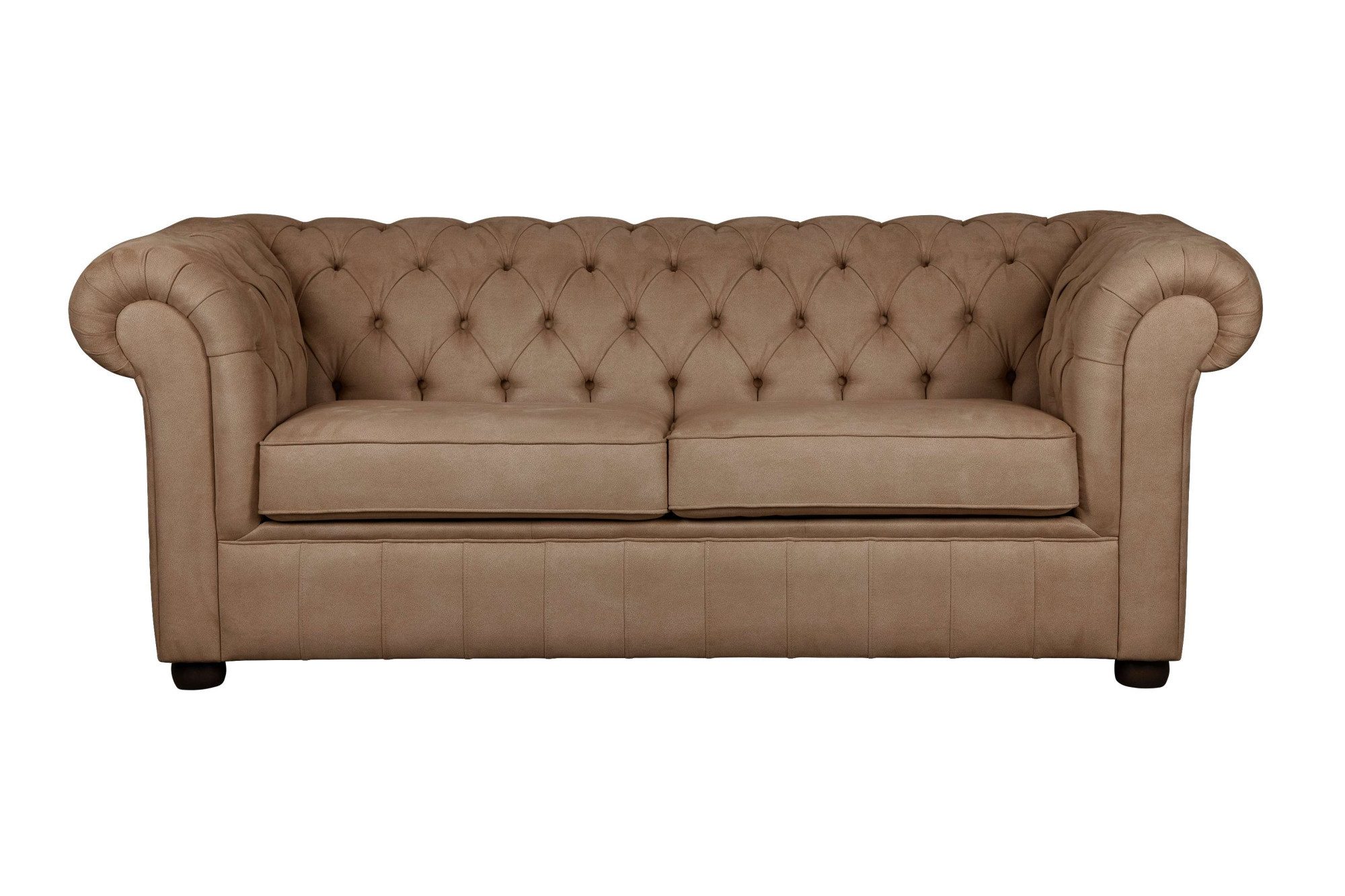 Home affaire 3-zitsbank CHARENTE, optionele slaapbank, Chesterfield-sofa, bedfunctie met edele knoopbevestiging en typische armleuningen, b/d/h 198/89/74 cm