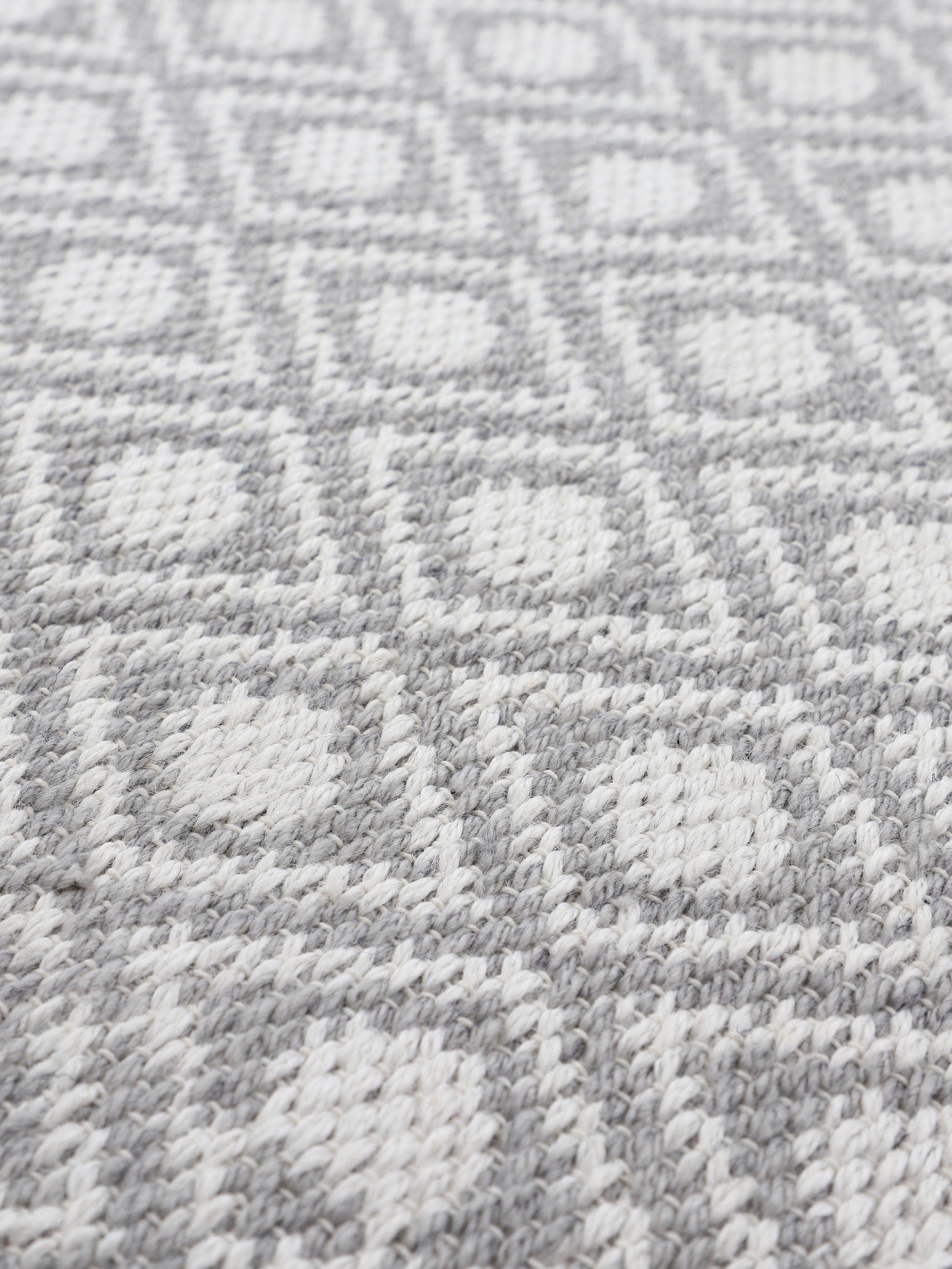 carpetfine Vloerkleed Frida 201 Omkeerbaar tapijt, 100% gerecycled materiaal (PET), vlakweefsel, sisal uitstraling