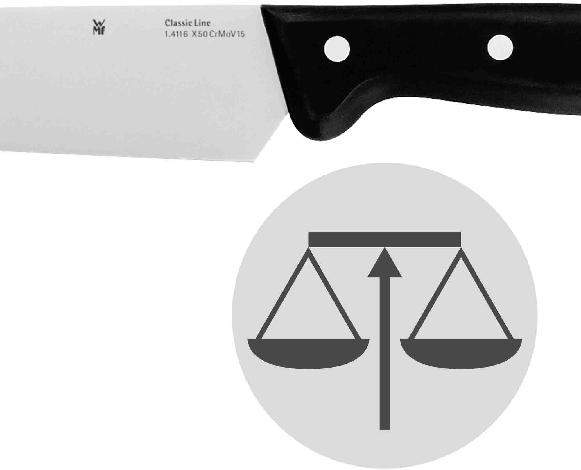 WMF Messenblok Classic Line Lemmeten van speciaal messenstaal (set, 6-delig)