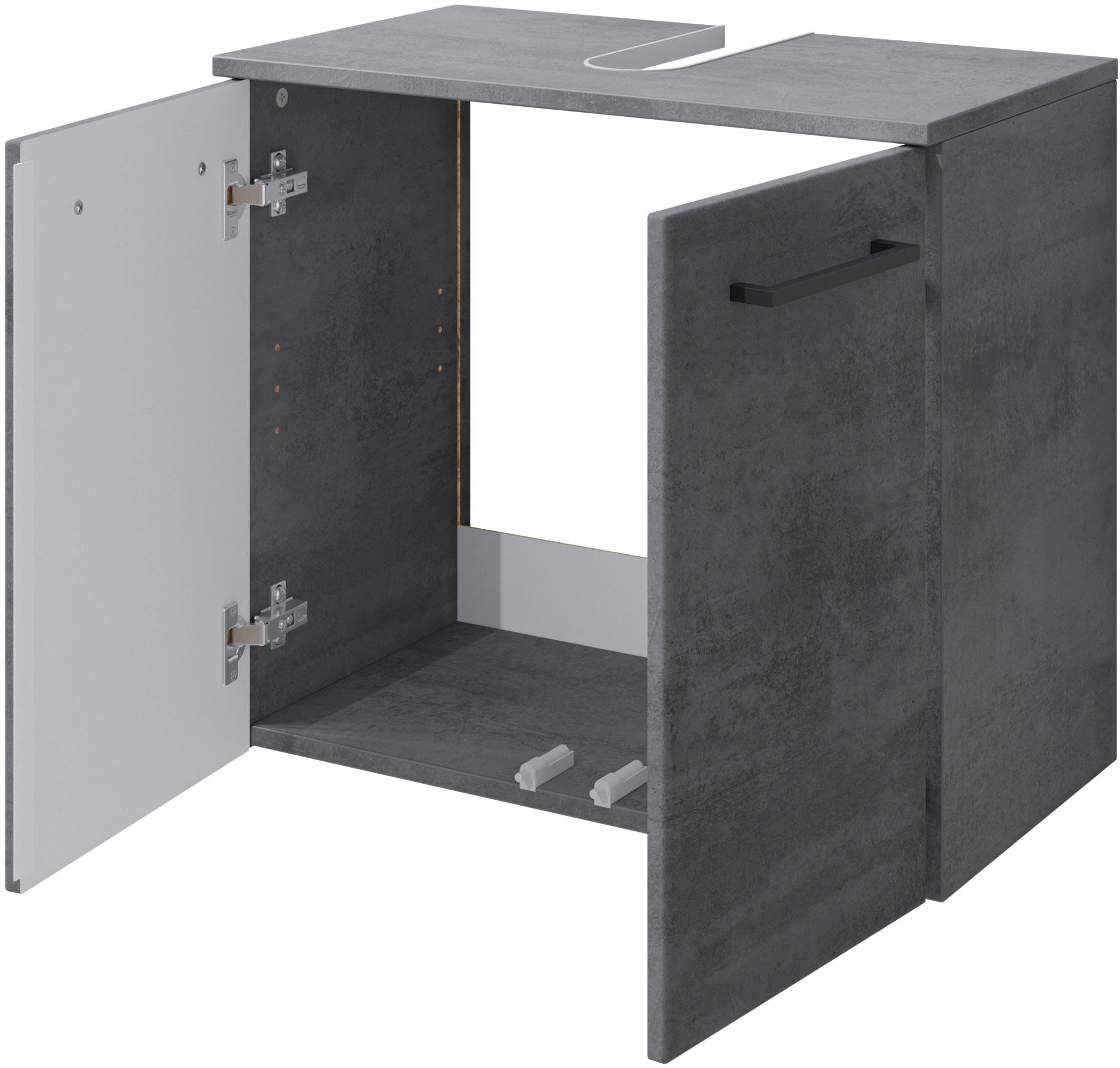 Saphir Badkamerserie Quickset 945 4-delig, wastafelonderkast en LED spiegelkast (4-delig)