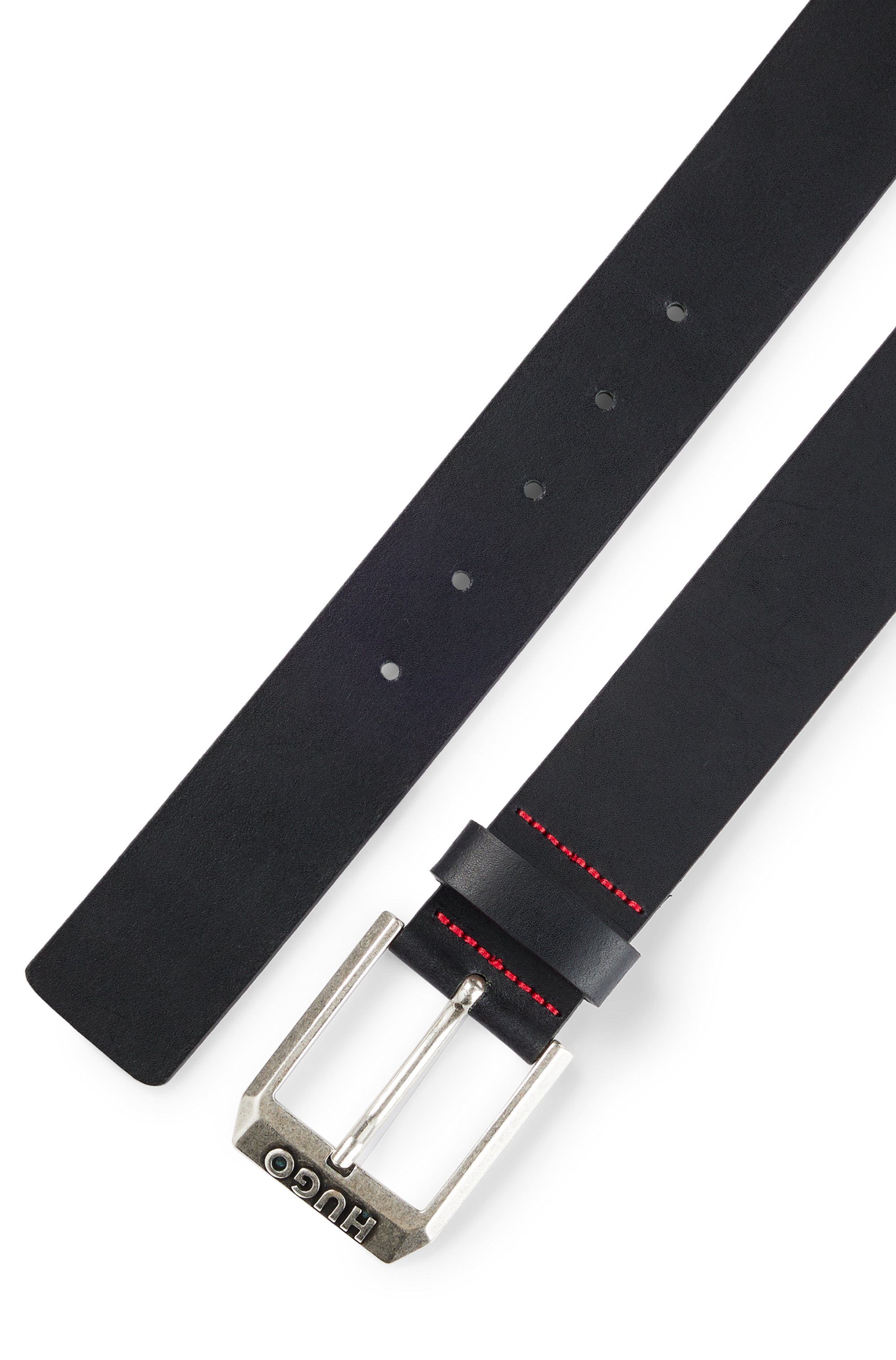 HUGO Leren riem Gelio Sz40 Met merkembleem van HUGO