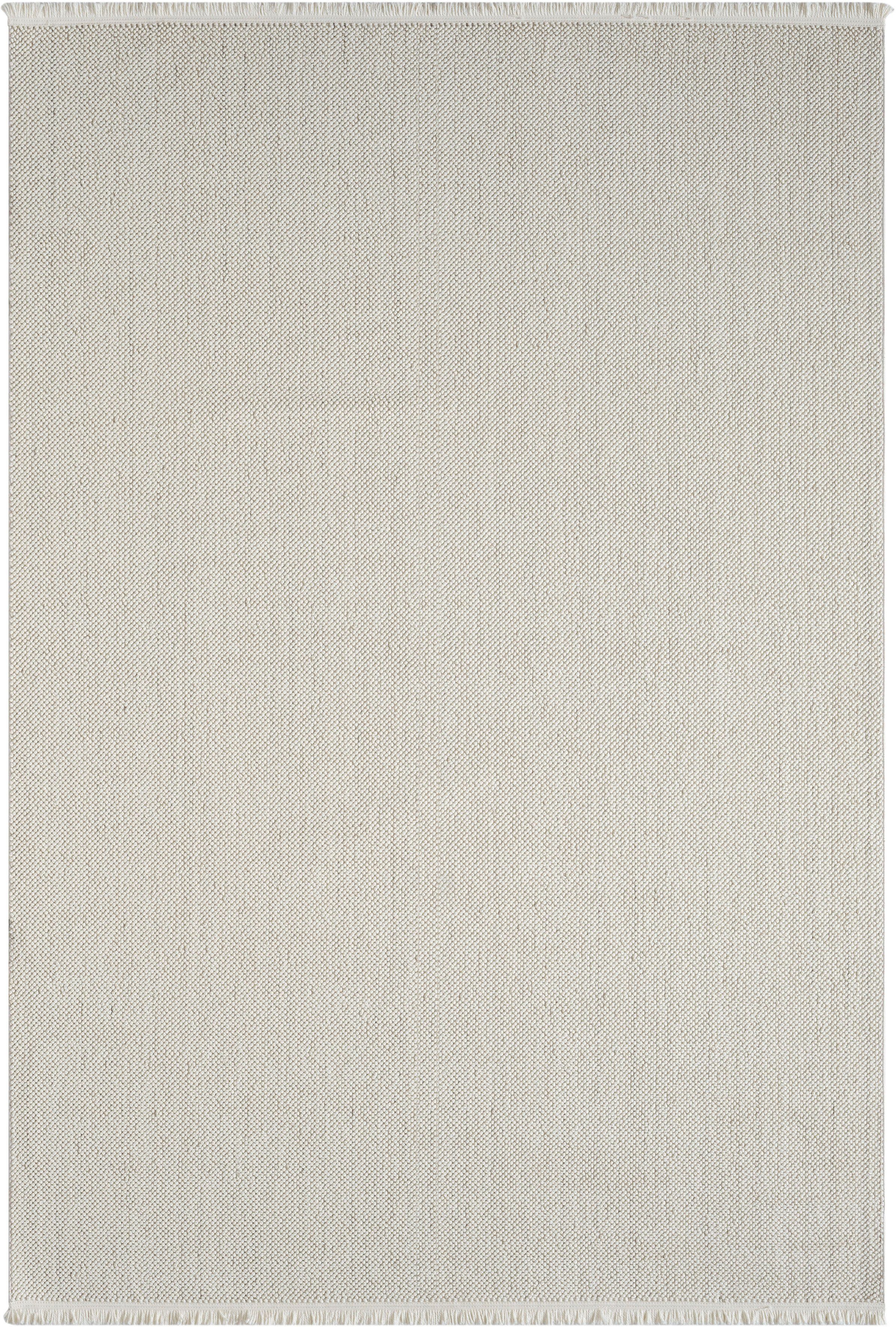 Myflair Möbel & Accessoires Vloerkleed AVA Uni-kleuren, gemêleerd, sisal-look, ook in rond verkrijgbaar, met franjes
