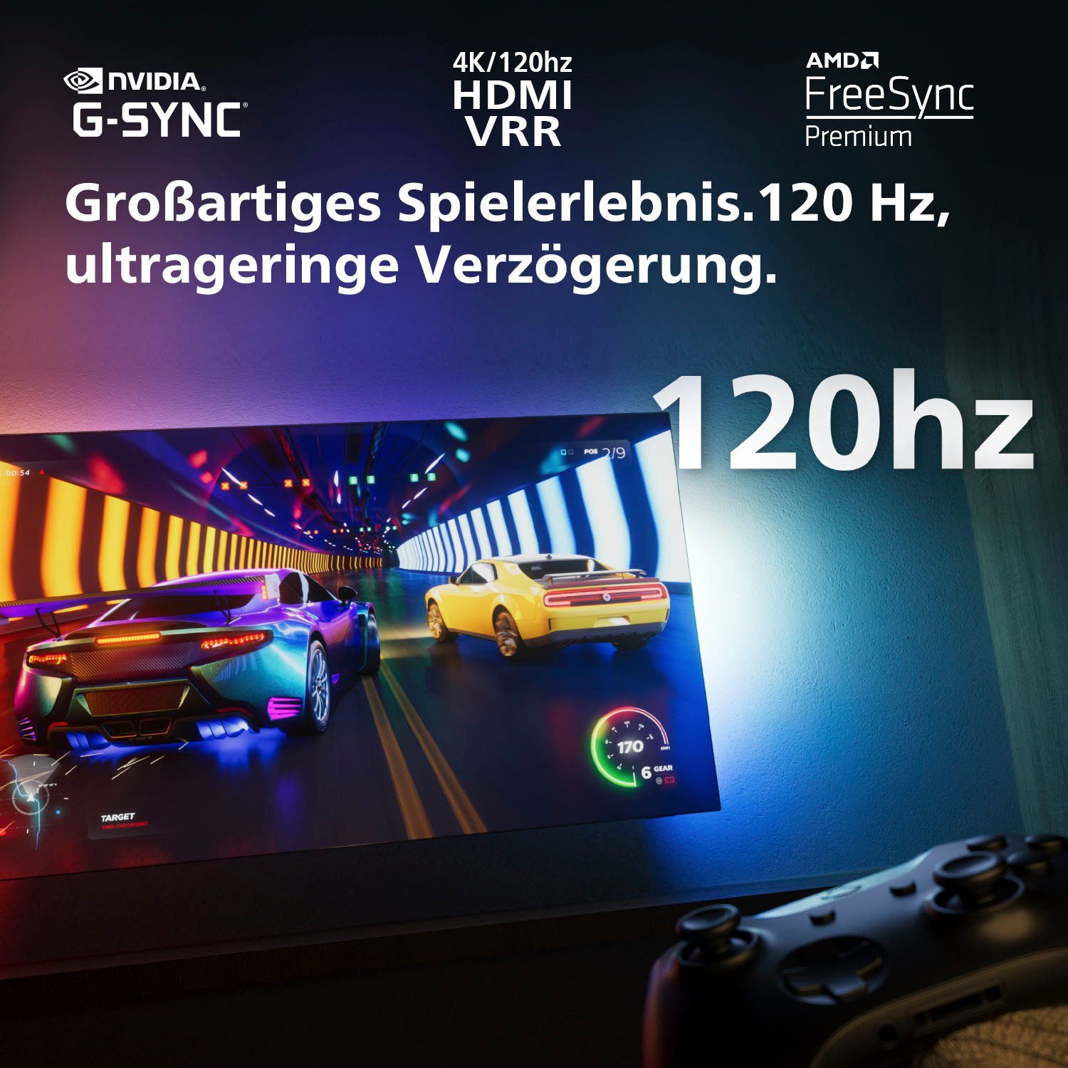 Philips OLED-TV 65OLED708/12, 164 cm / 65", 4K Ultra HD, Android TV - Google TV - Smart TV