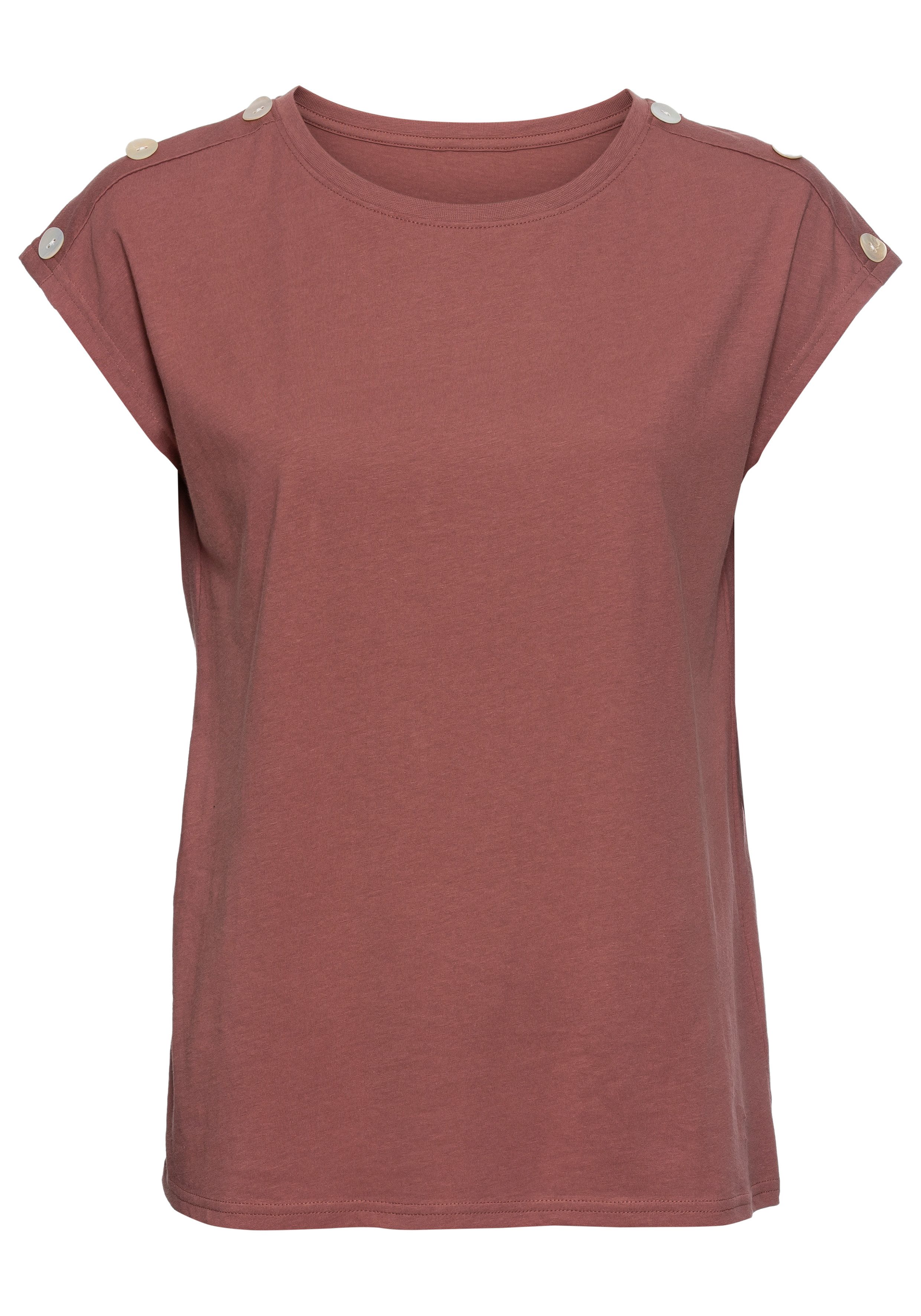 Laura Scott T-shirt met decoratieve knopen