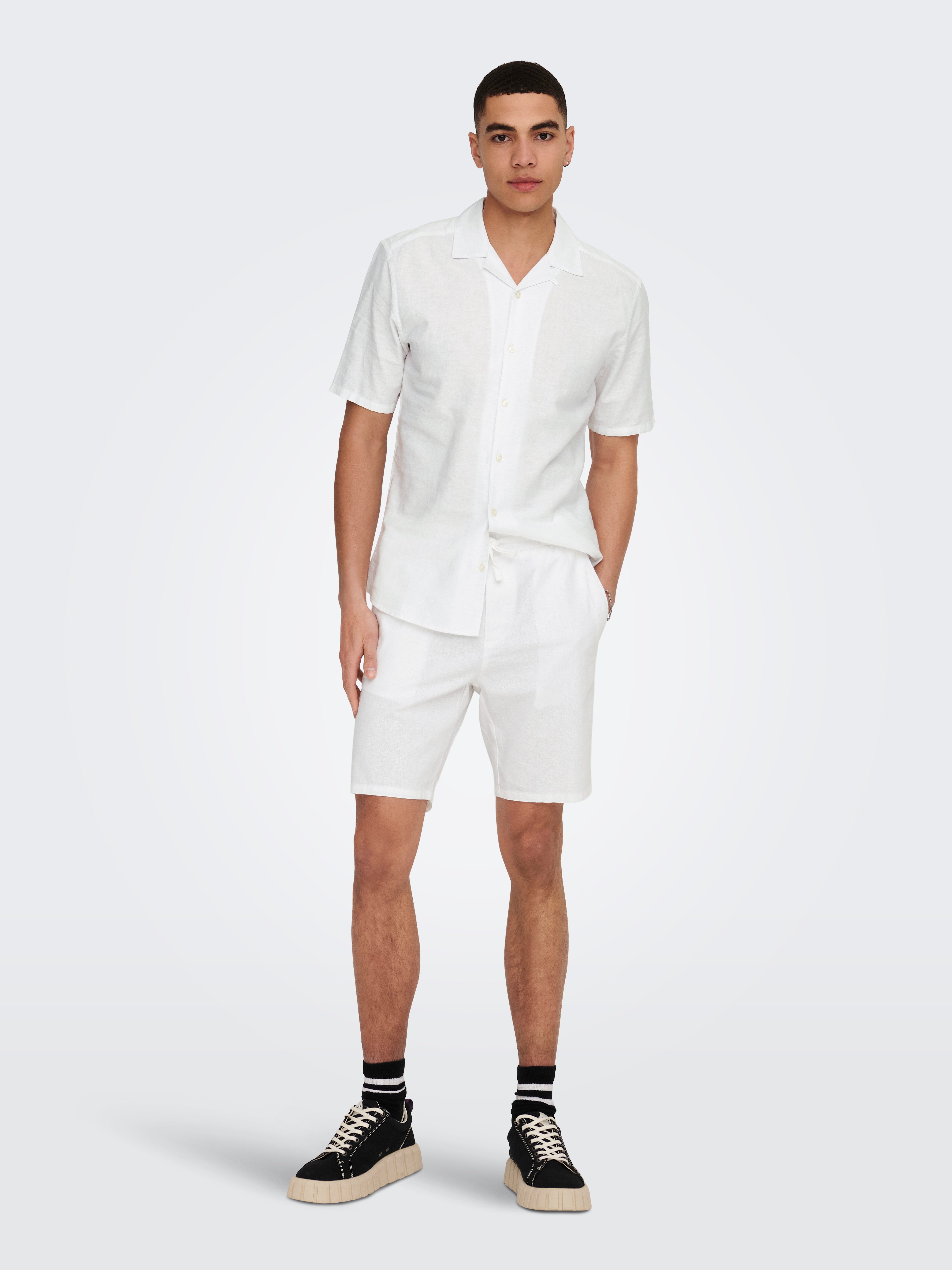 ONLY & SONS Short ONSLINUS 0007 COT LIN SHORTS NOOS
