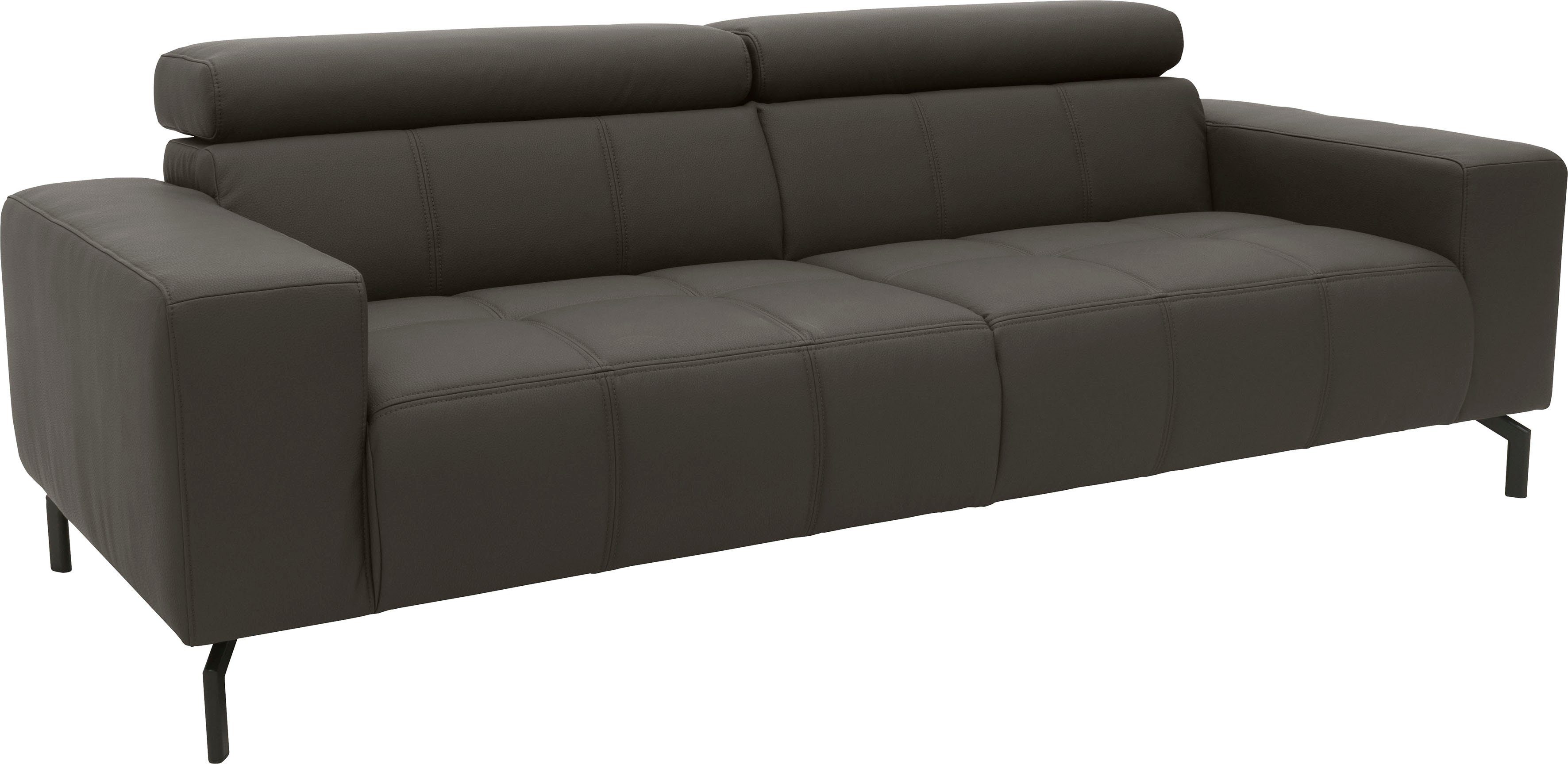 DOMO collection 2,5-zitsbank Cunelli tijdloos en elegant, moderne zitnaden als designelement,