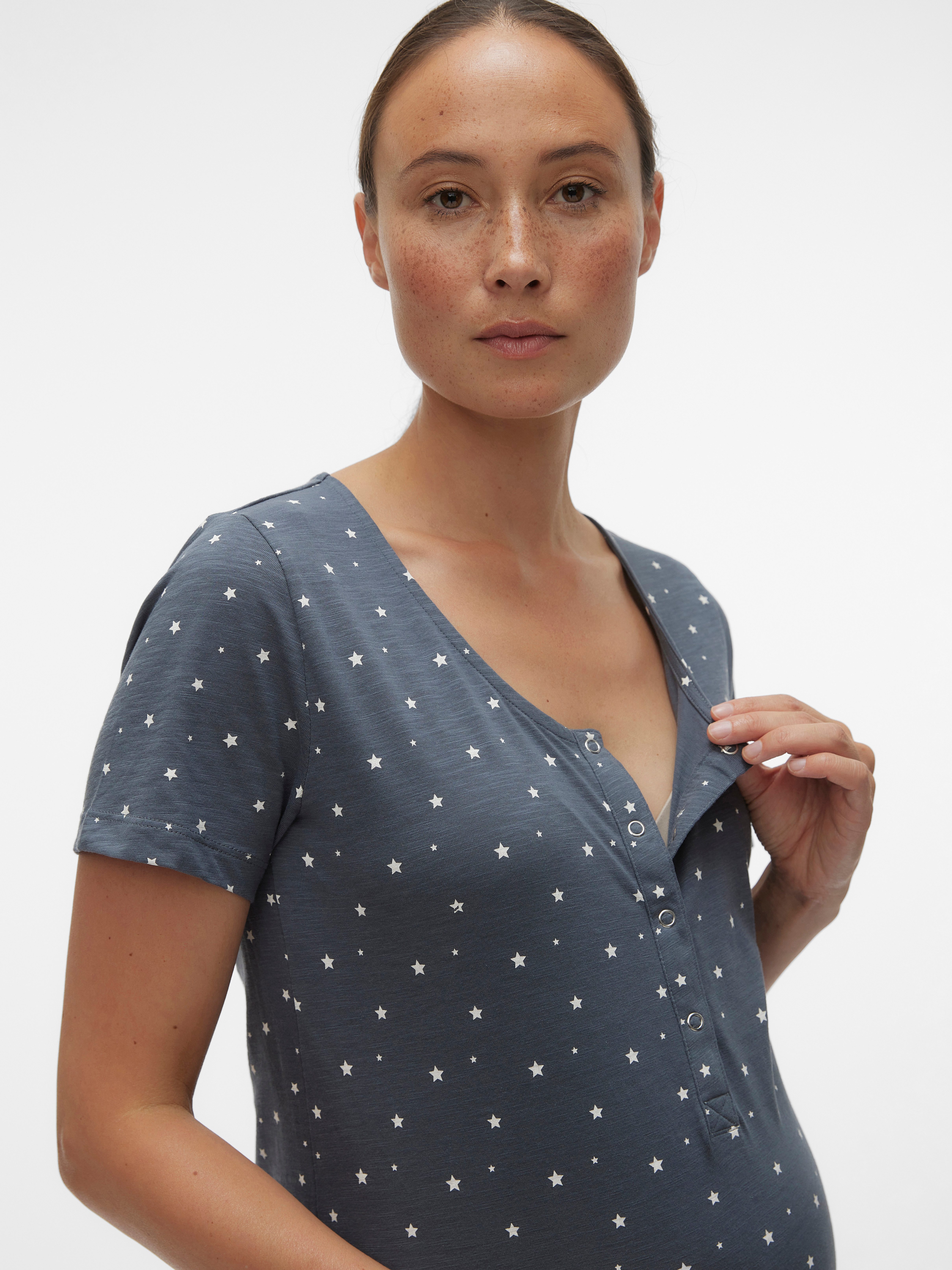 Mamalicious Positienachthemd MLMIRA STAR JRS NIGHTGOWN 2F A. E. NOOS