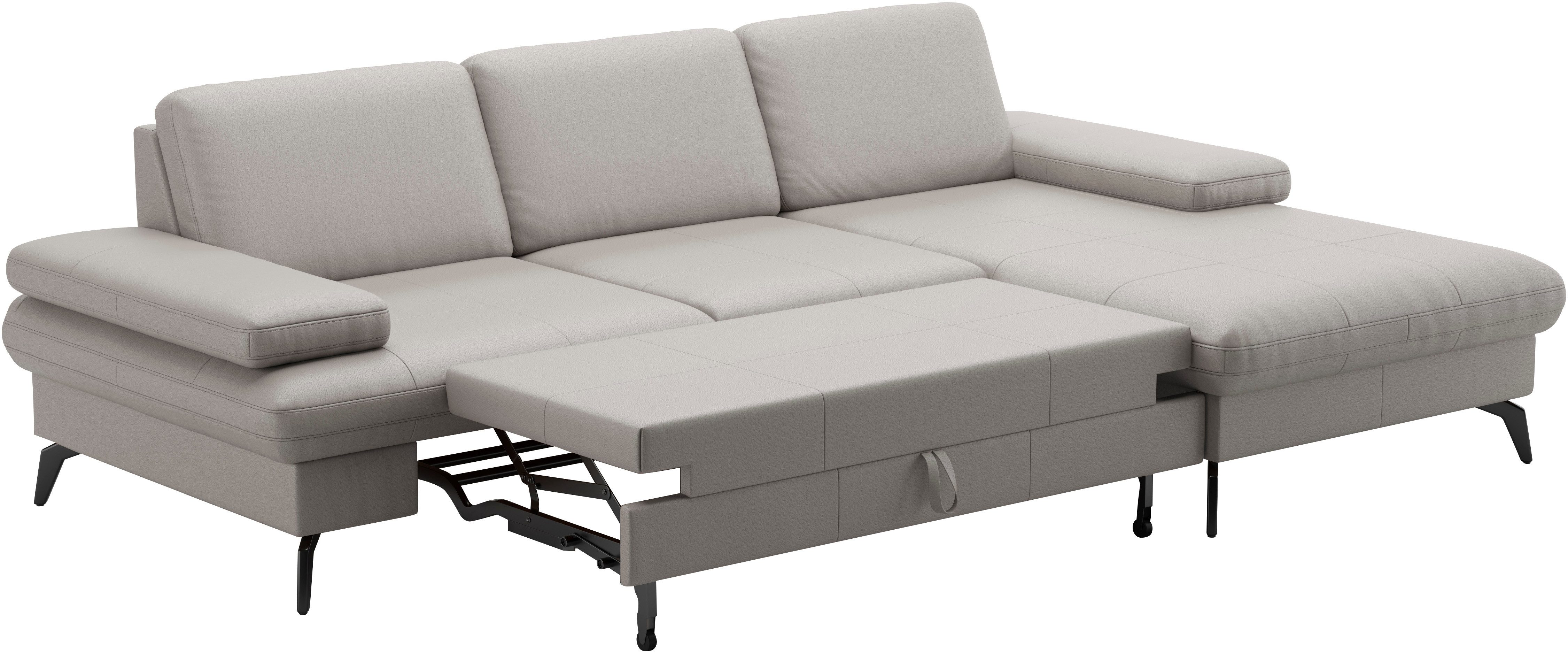 sit&more Hoekbank Morris L-vorm, incl. zitdiepteverstelling keuze uit armleuningverstelling, bedfunctie & bedlade