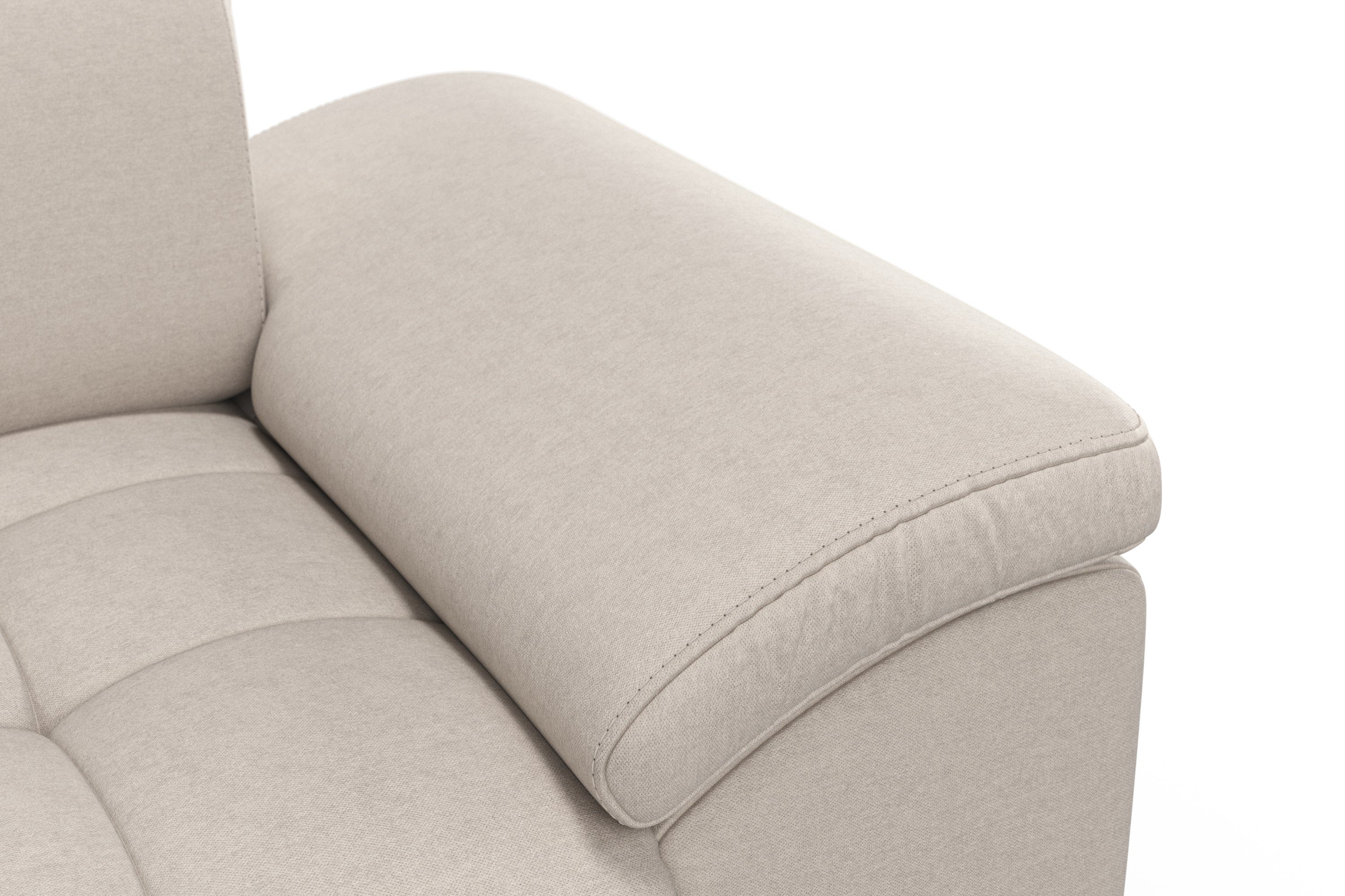 sit&more Hoekbank Cool L-vorm naar keuze met verstelbare hoofdsteun en uittrekzitting, motorisch