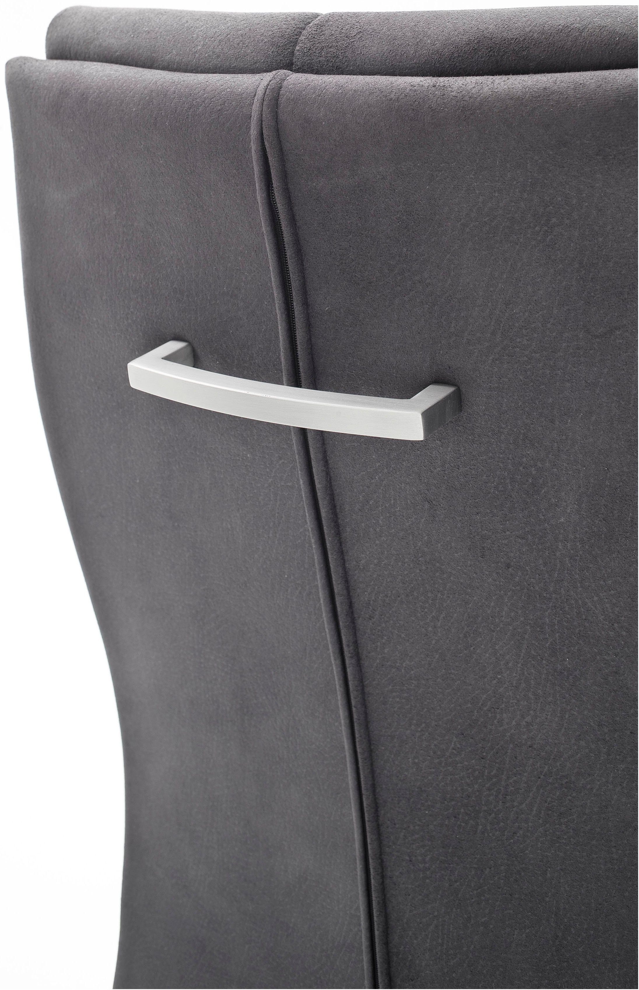 MCA furniture Eetkamerstoel Salva sledestoel met pocketvering, belastbaar tot max. 120 kg (2 stuks)