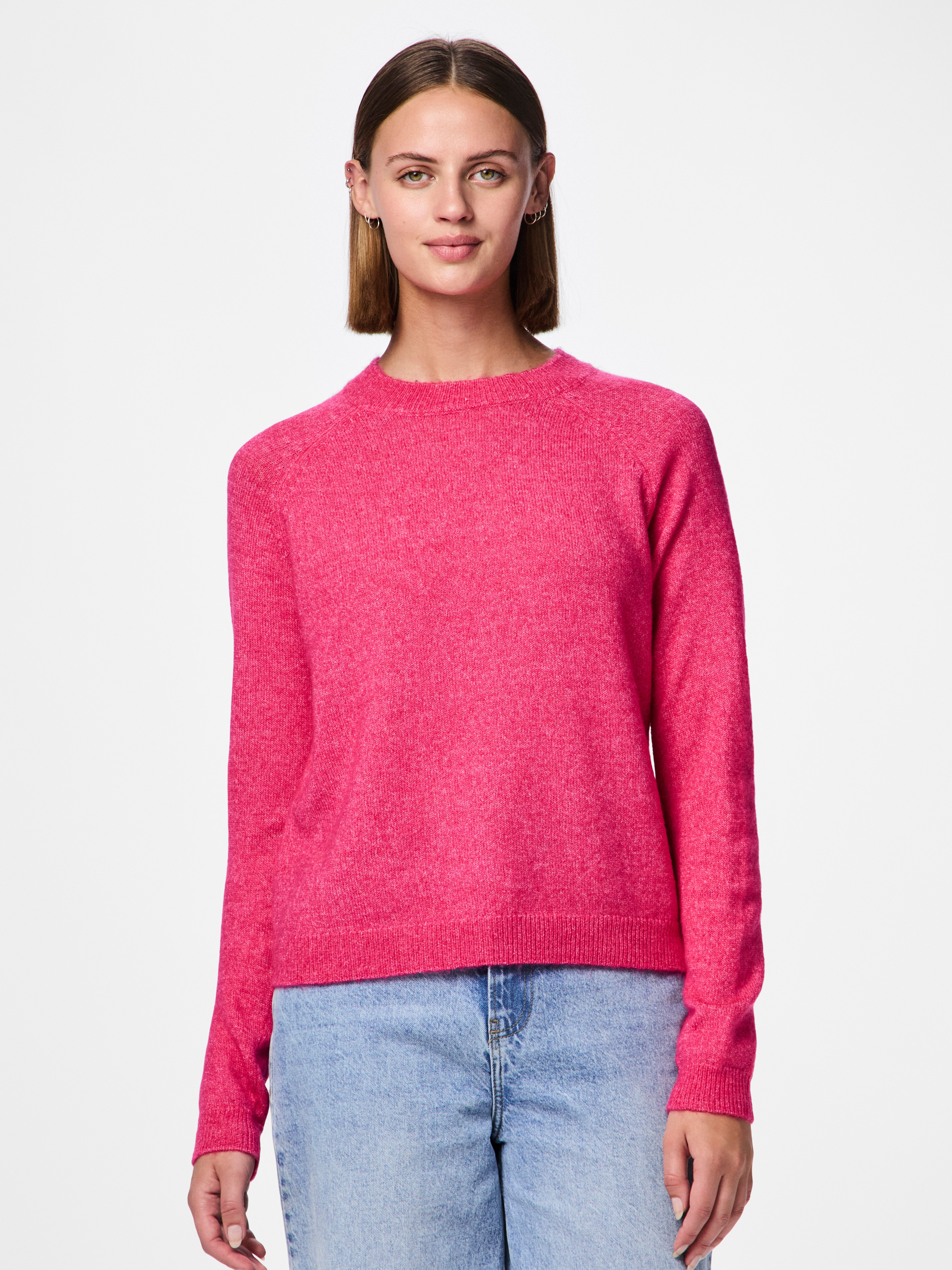 Pieces Gebreide trui PCJULIANA LS O-NECK KNIT NOOS BC