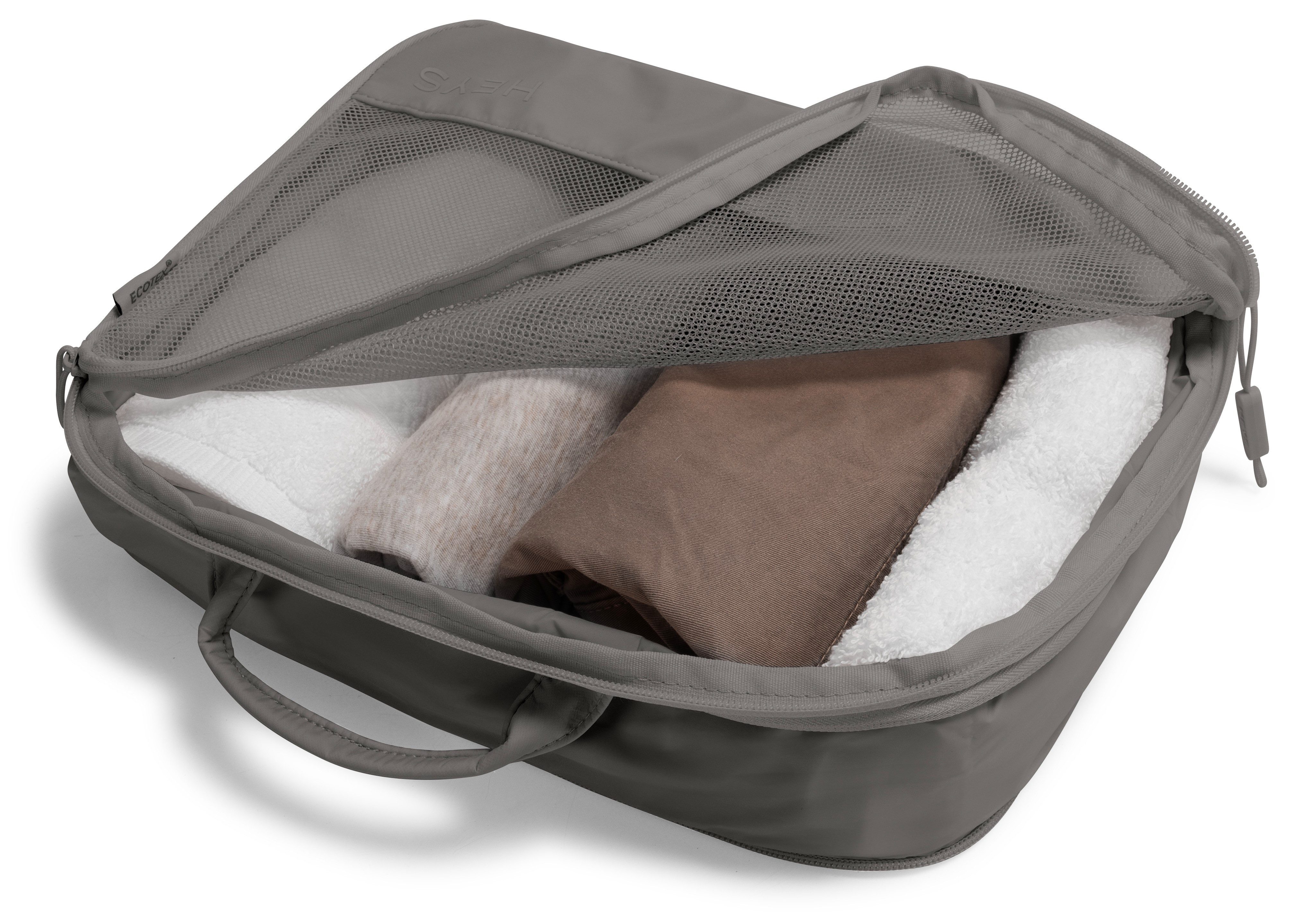Heys Kofferorganizer Ecotex Compression Packing Cube incompressible packing cubes, packing bags, organizer for suitcase (set, 4-delig)