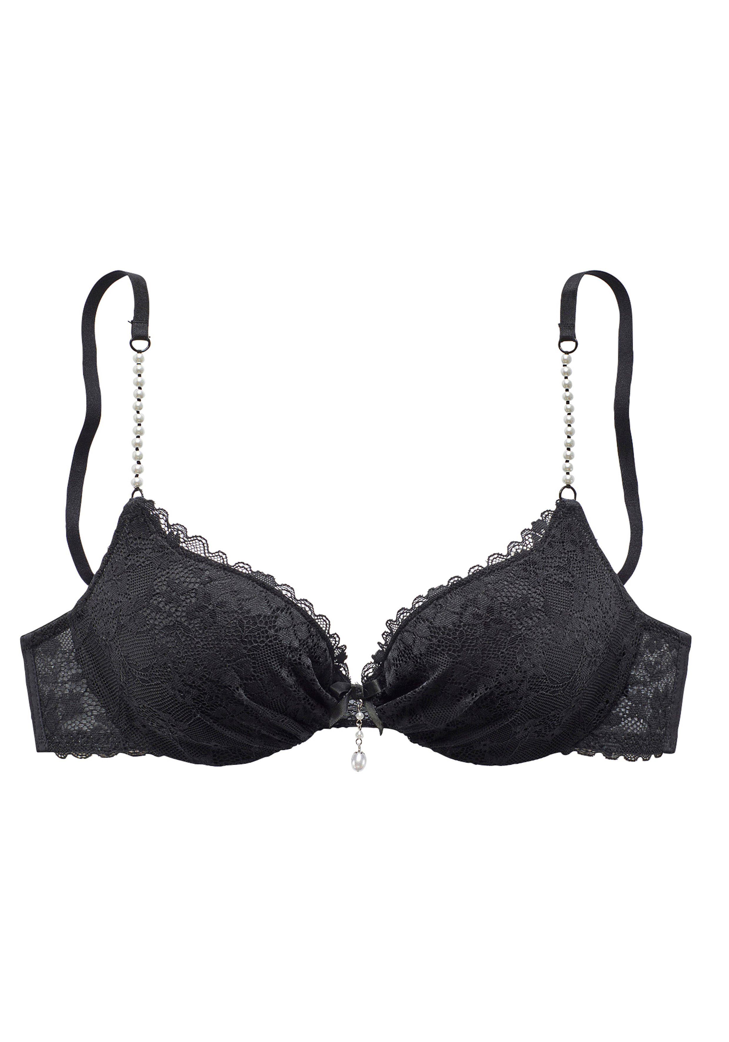 Lascana Push-up-bh met speciale sierparel details, sexy lingerie