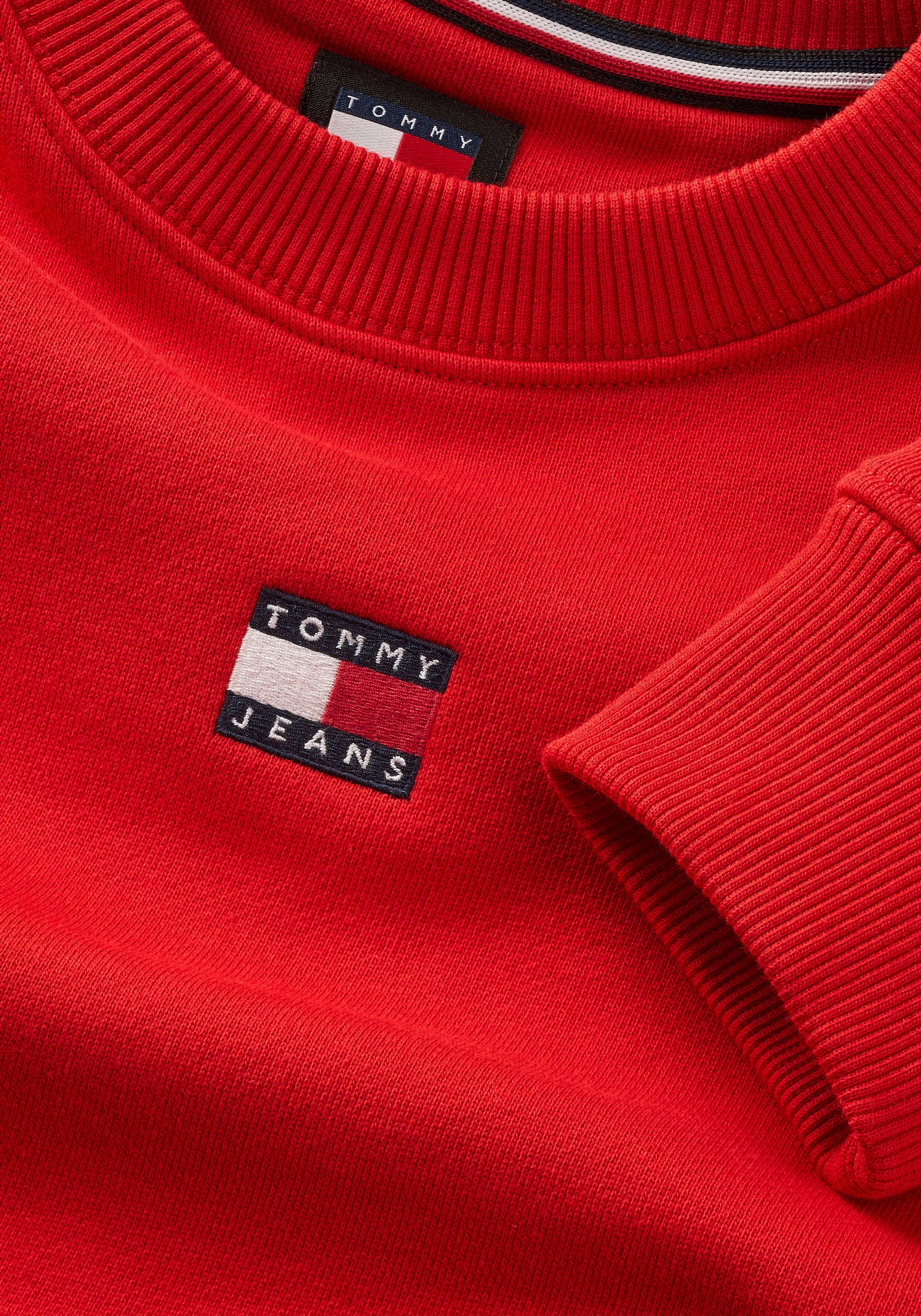 TOMMY JEANS Sweatshirt met drop-shoulder design en logo aan de voorkant