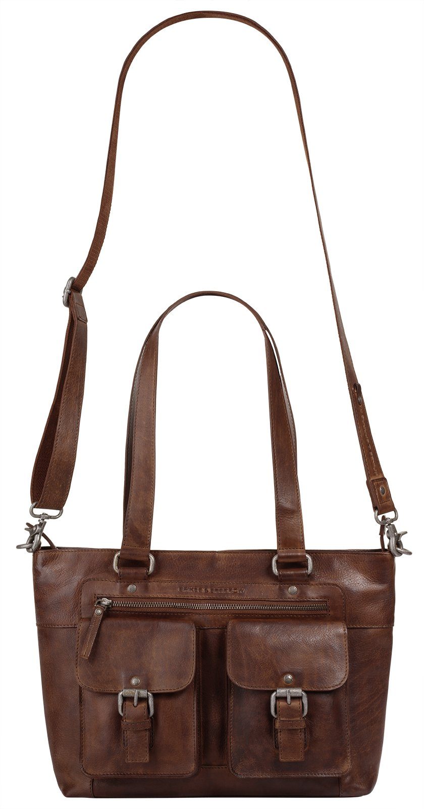 Spikes & Sparrow Shopper echt leder