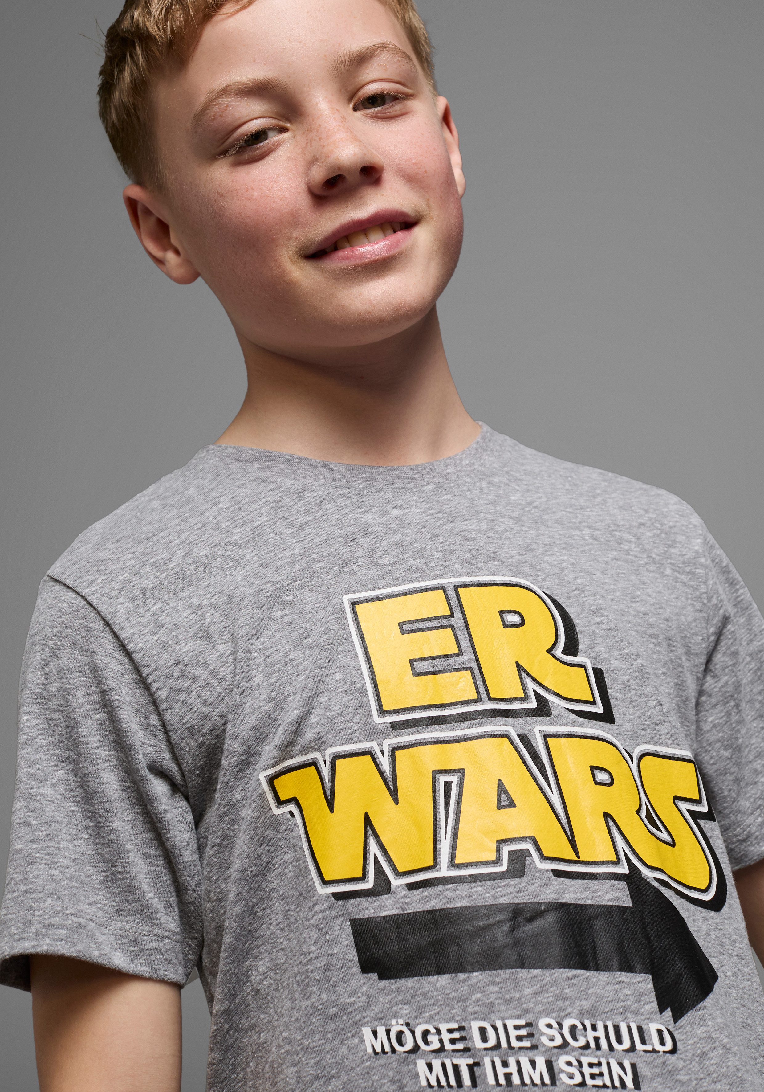KIDSWORLD T-shirt ER WARS Lange mouwen, basic pasvorm, trendy print, ronde hals
