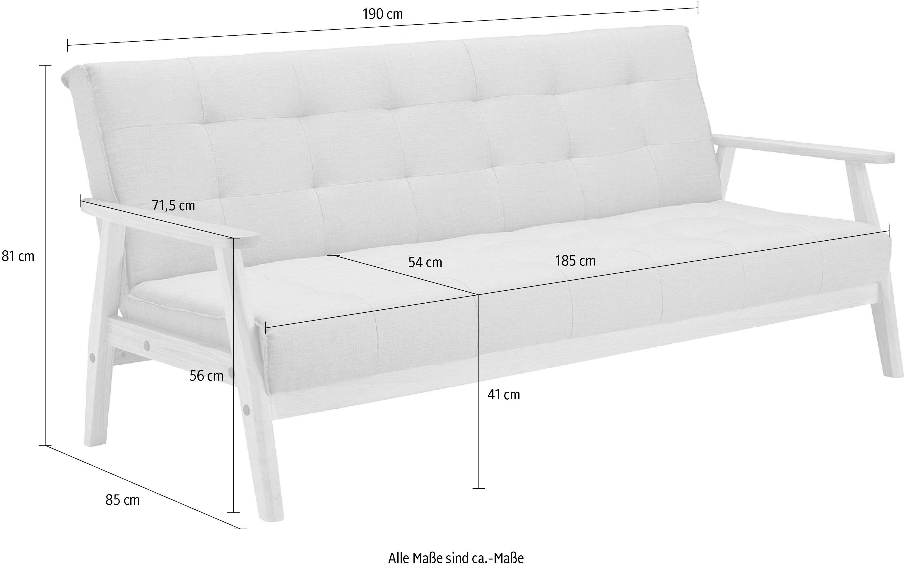 SalesFever Slaapbank Skagen, Sofa, 3-Sitzer Met 60° relax- en slaapfunctie